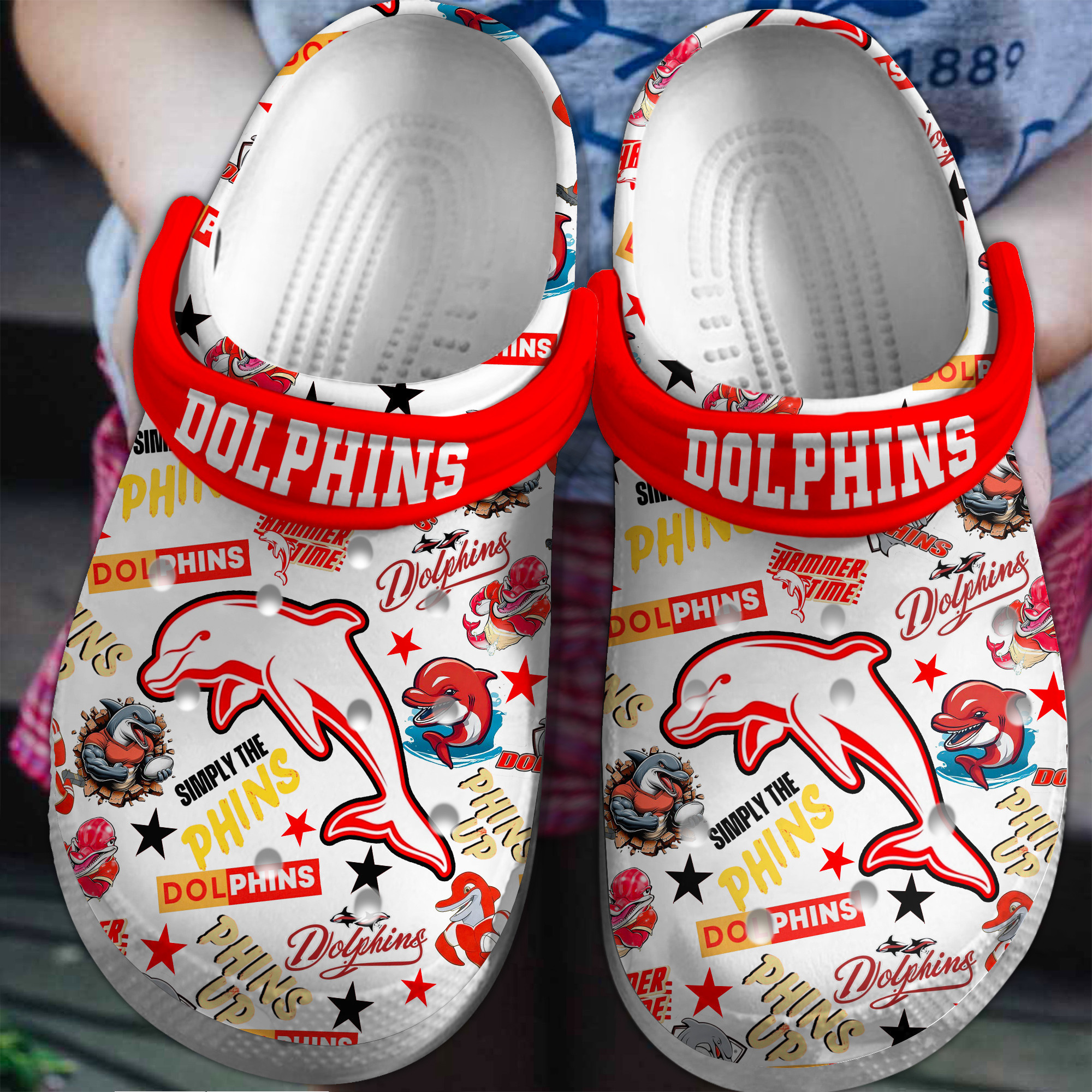 Miami Dolphins Nfl Sport Crocs, Miami Dolphins Comfortable For Men Women And Kids 24