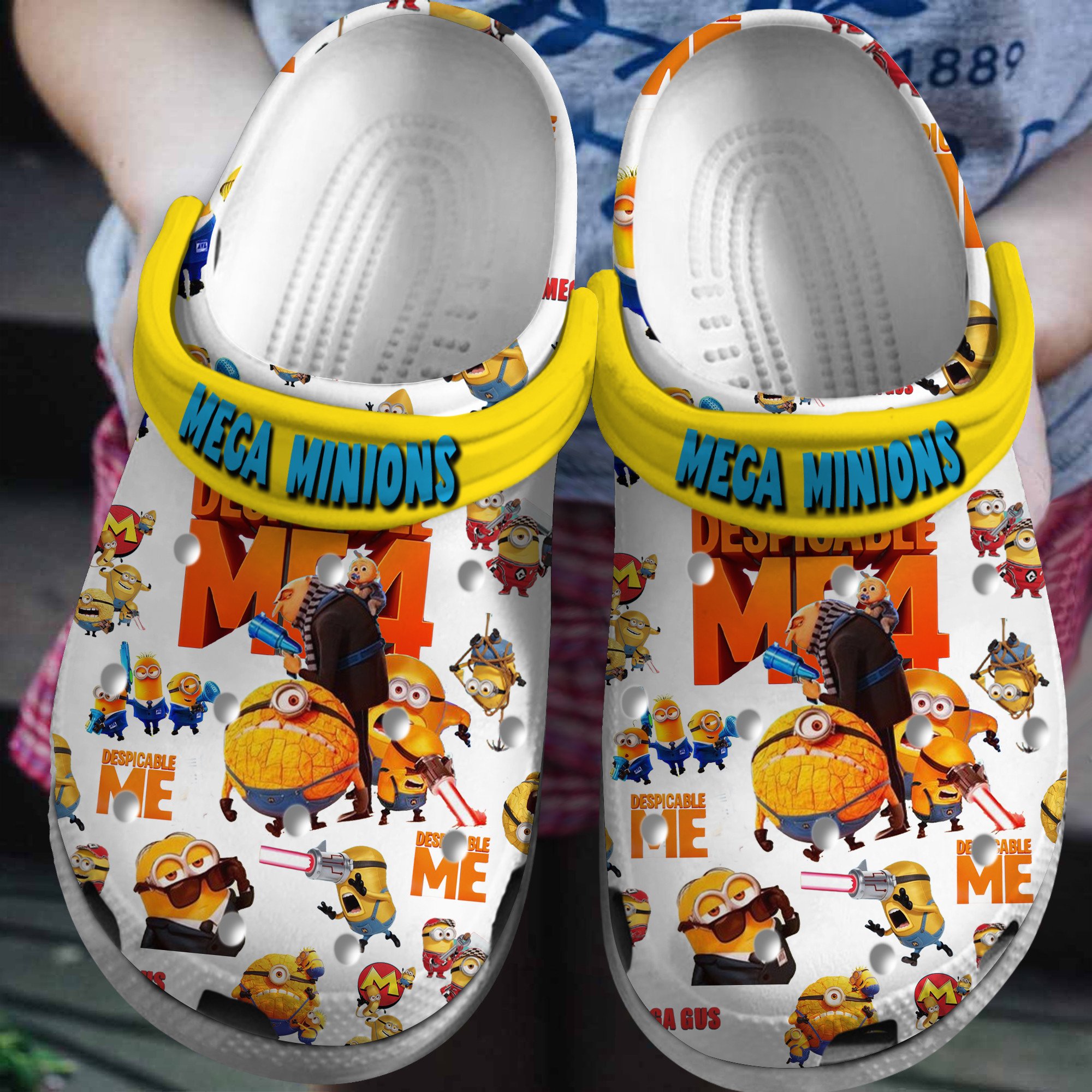 Mega Minions Cartoon Crocs, Mega Minions Comfortable For Men Women And Kids