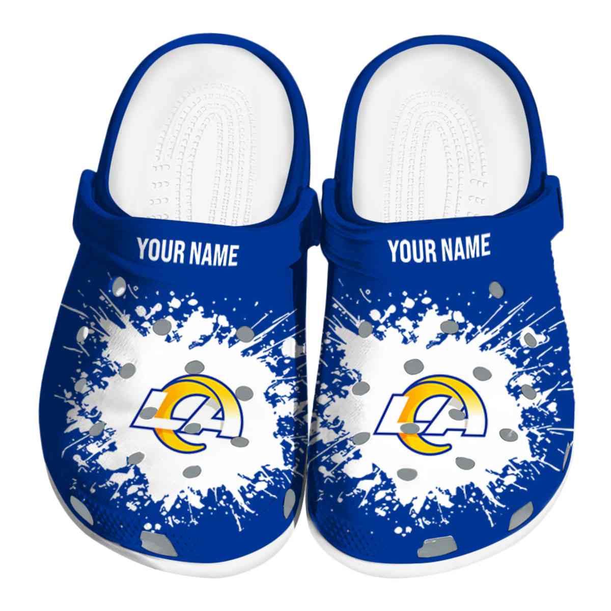 Los Angeles Rams Nfl Sport Crocs, Los Angeles Rams Comfortable For Men Women And Kids 60