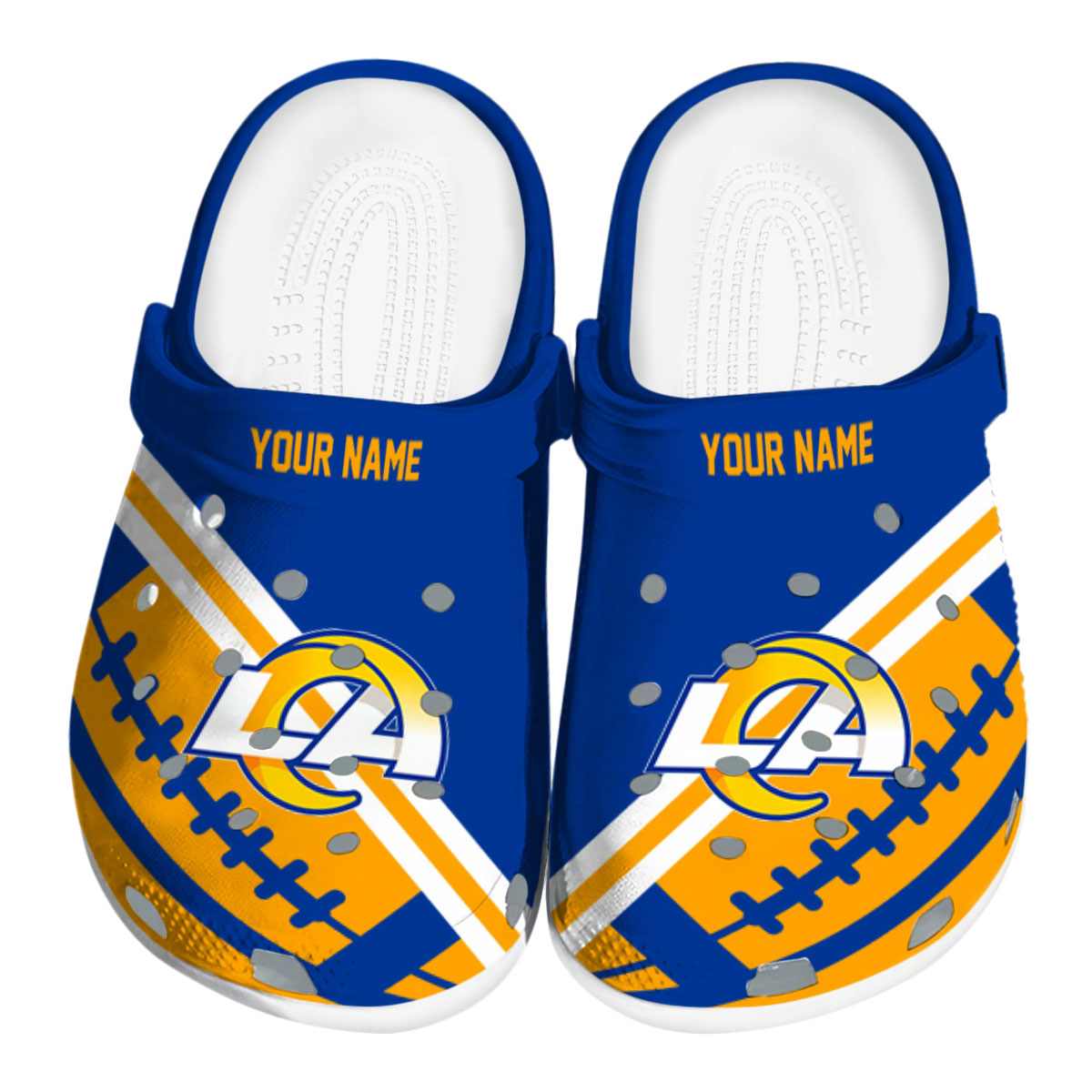 Los Angeles Rams Nfl Sport Crocs, Los Angeles Rams Comfortable For Men Women And Kids 28