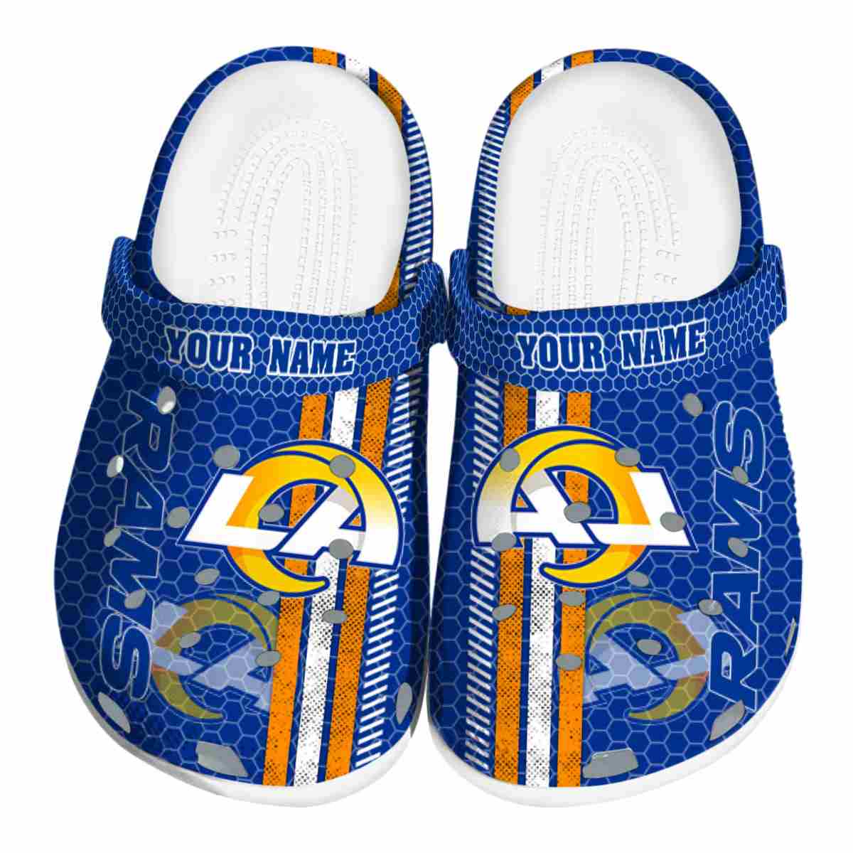 Los Angeles Rams Nfl Sport Crocs, Los Angeles Rams Comfortable For Men Women And Kids 45