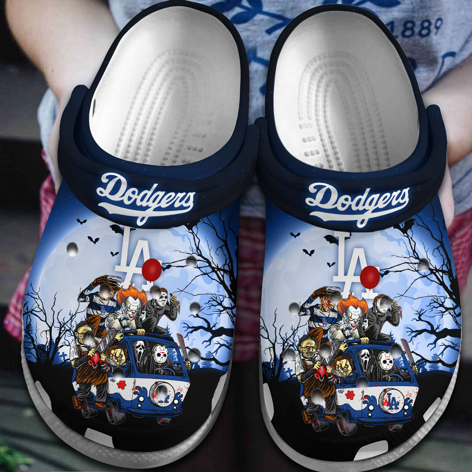 Los Angeles Dodgers MLB Crocs, Los Angeles Dodgers Comfortable For Men Women And Kids 56