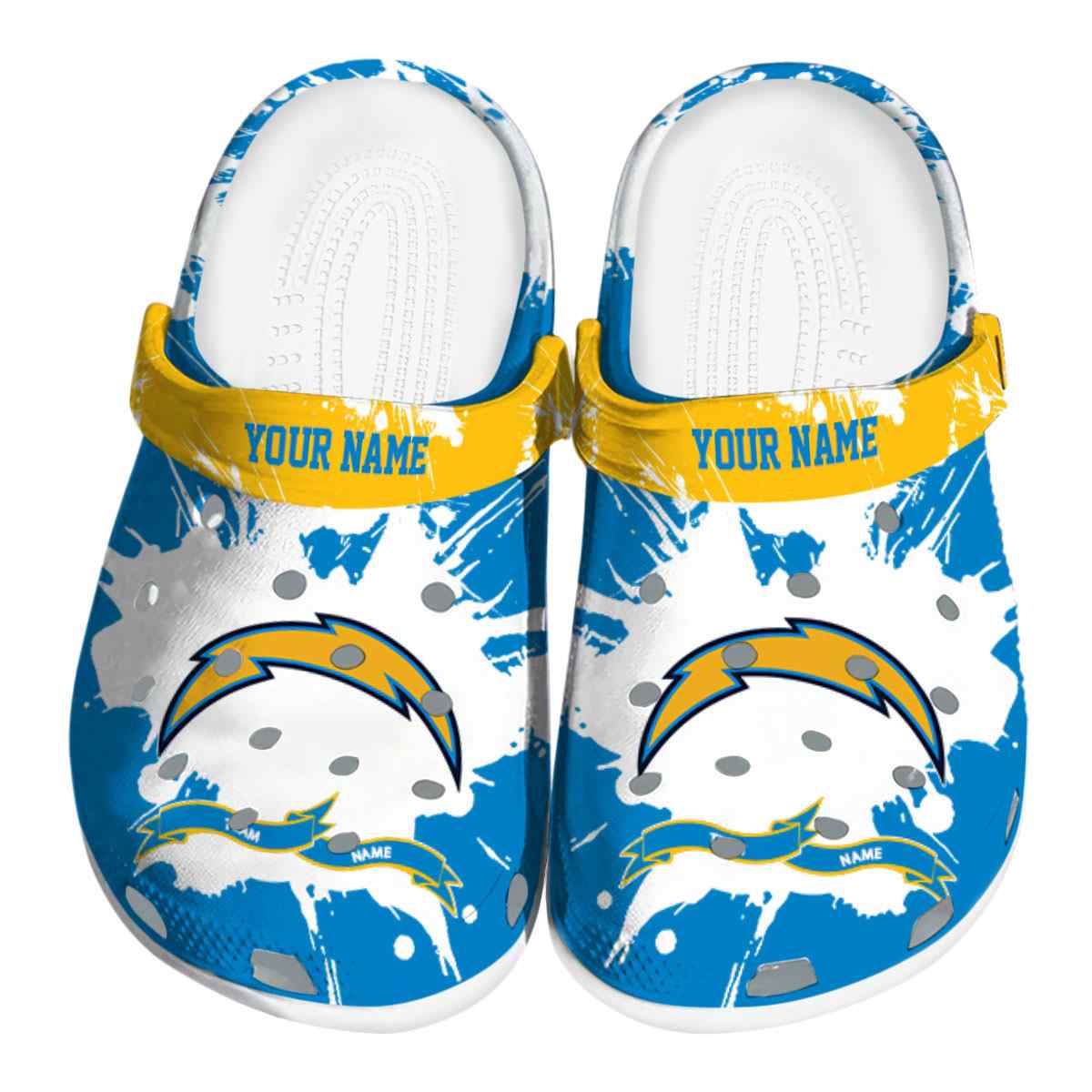 Los Angeles Chargers Nfl Sport Crocs, Los Angeles Chargers Comfortable For Men Women And Kids 72