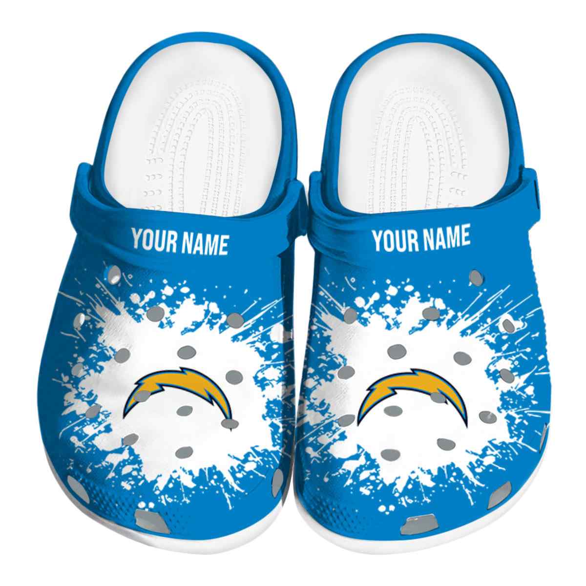 Los Angeles Chargers Nfl Sport Crocs, Los Angeles Chargers Comfortable For Men Women And Kids 81