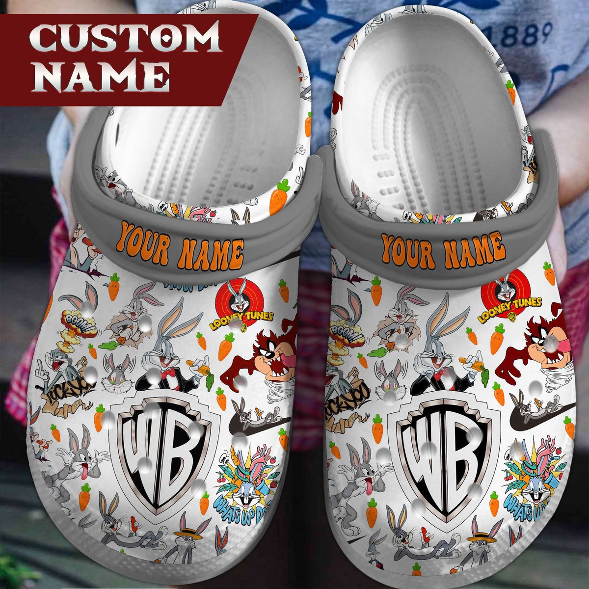 Looney Tunes Cartoon Crocs, Looney Tunes Comfortable For Men Women And Kids 48