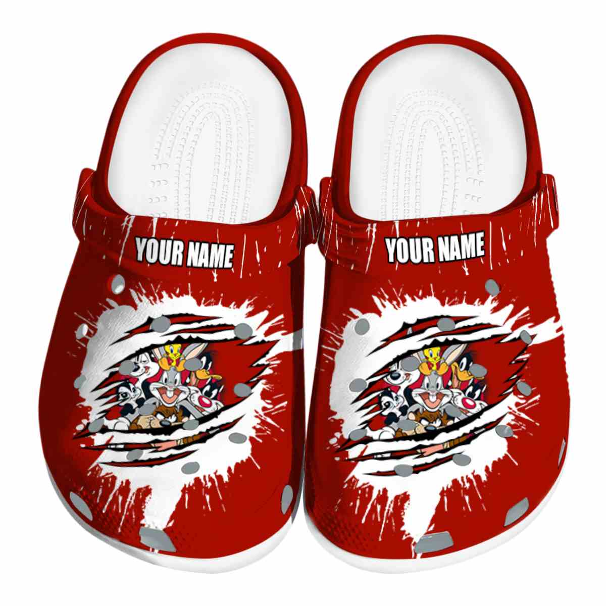 Looney Tunes Cartoon Crocs, Looney Tunes Comfortable For Men Women And Kids 66
