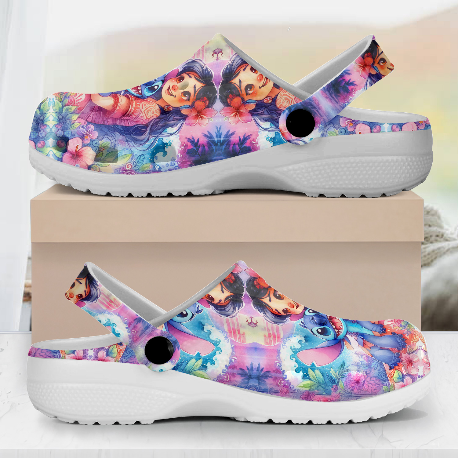 Lilo And Stitch Cartoon Crocs, Lilo And Stitch Comfortable For Men Women And Kids 15