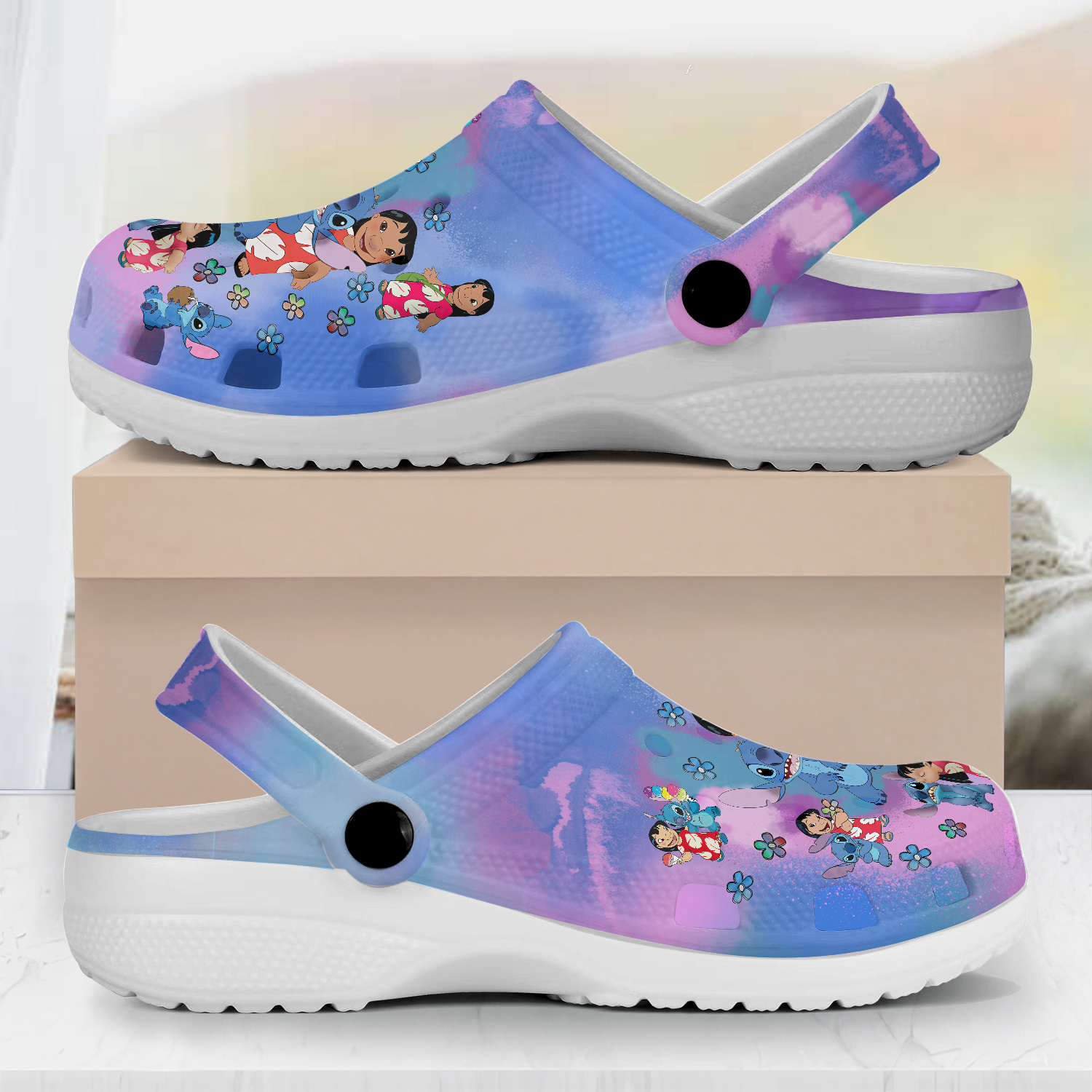 Lilo And Stitch Cartoon Crocs, Lilo And Stitch Comfortable For Men Women And Kids 14