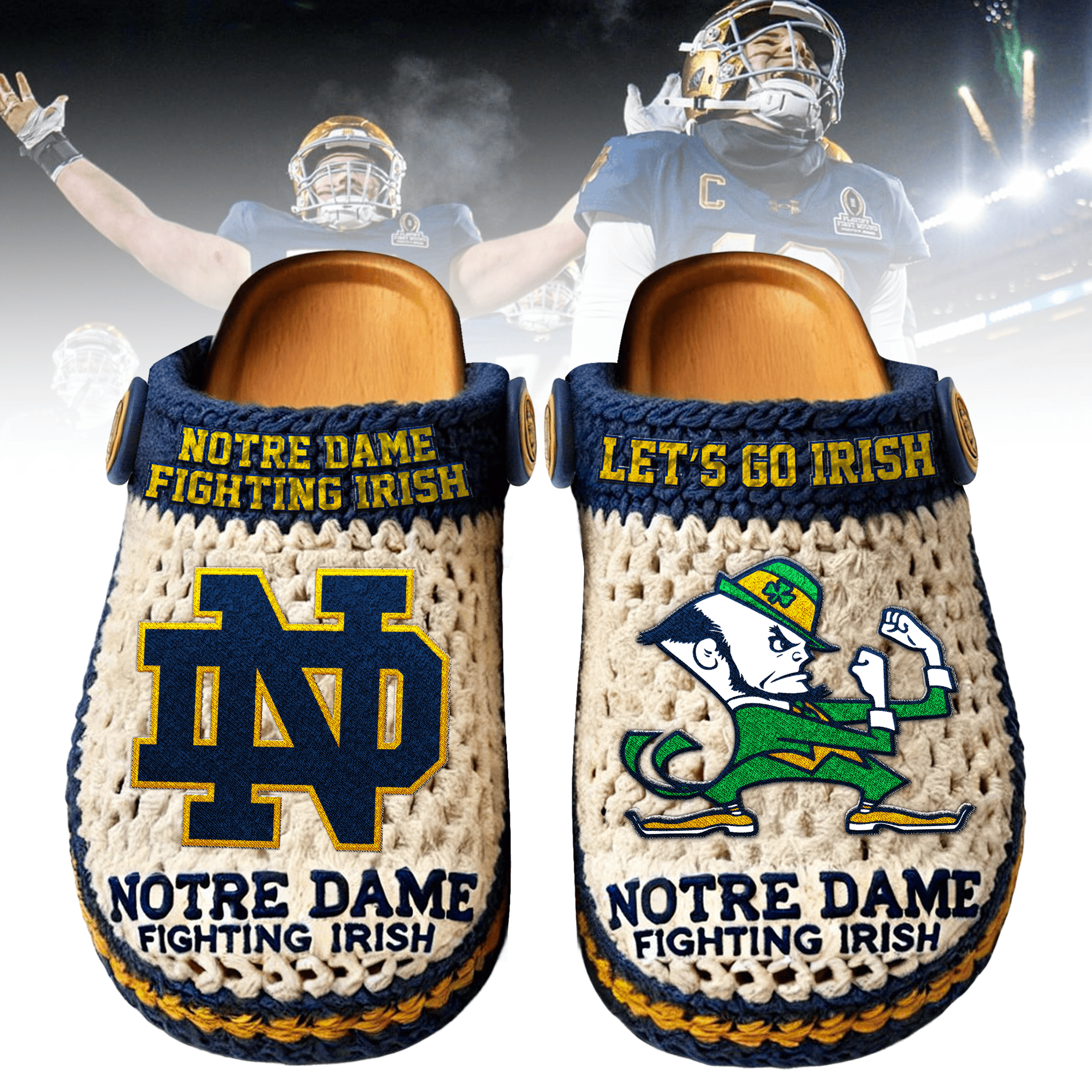 Knit Effect Notre Dame Fighting Irish 2025 NCAA Sport, Knit Effect Notre For Men Women And Kids
