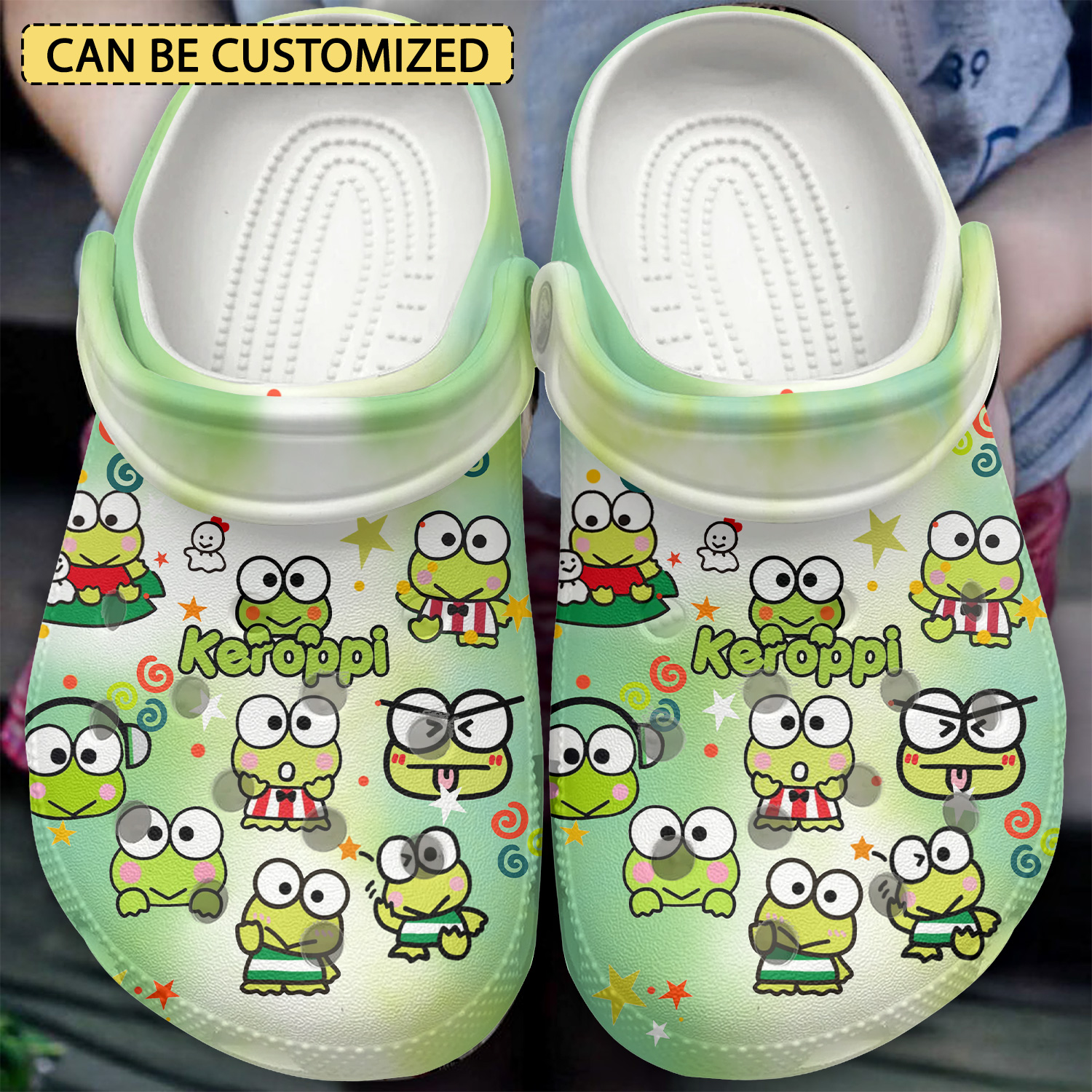 Keroppi Cartoon Crocs, Keroppi Comfortable For Men Women And Kids 37