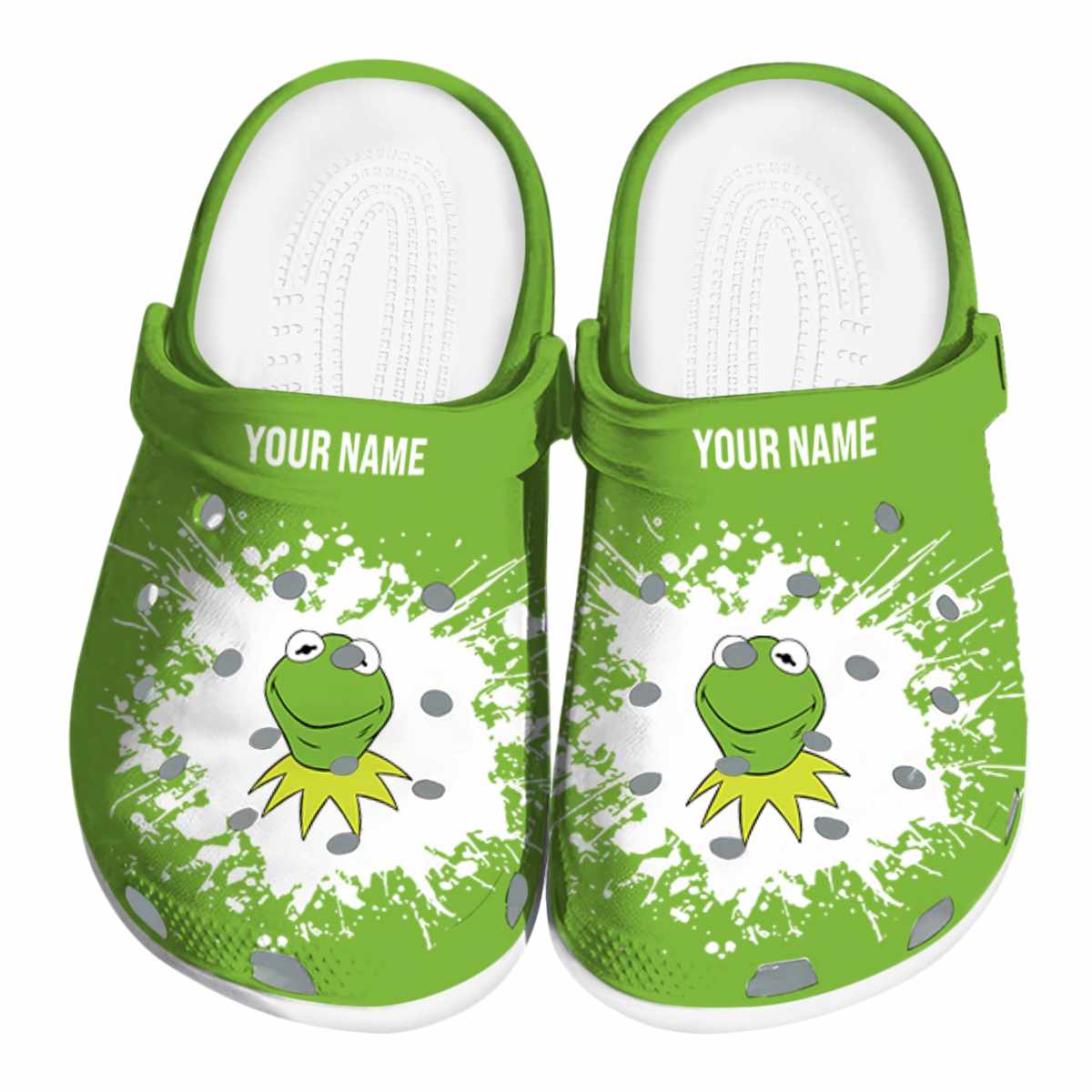 Kermit The Frog Cartoon Crocs, Kermit The Frog Comfortable For Men Women And Kids 74