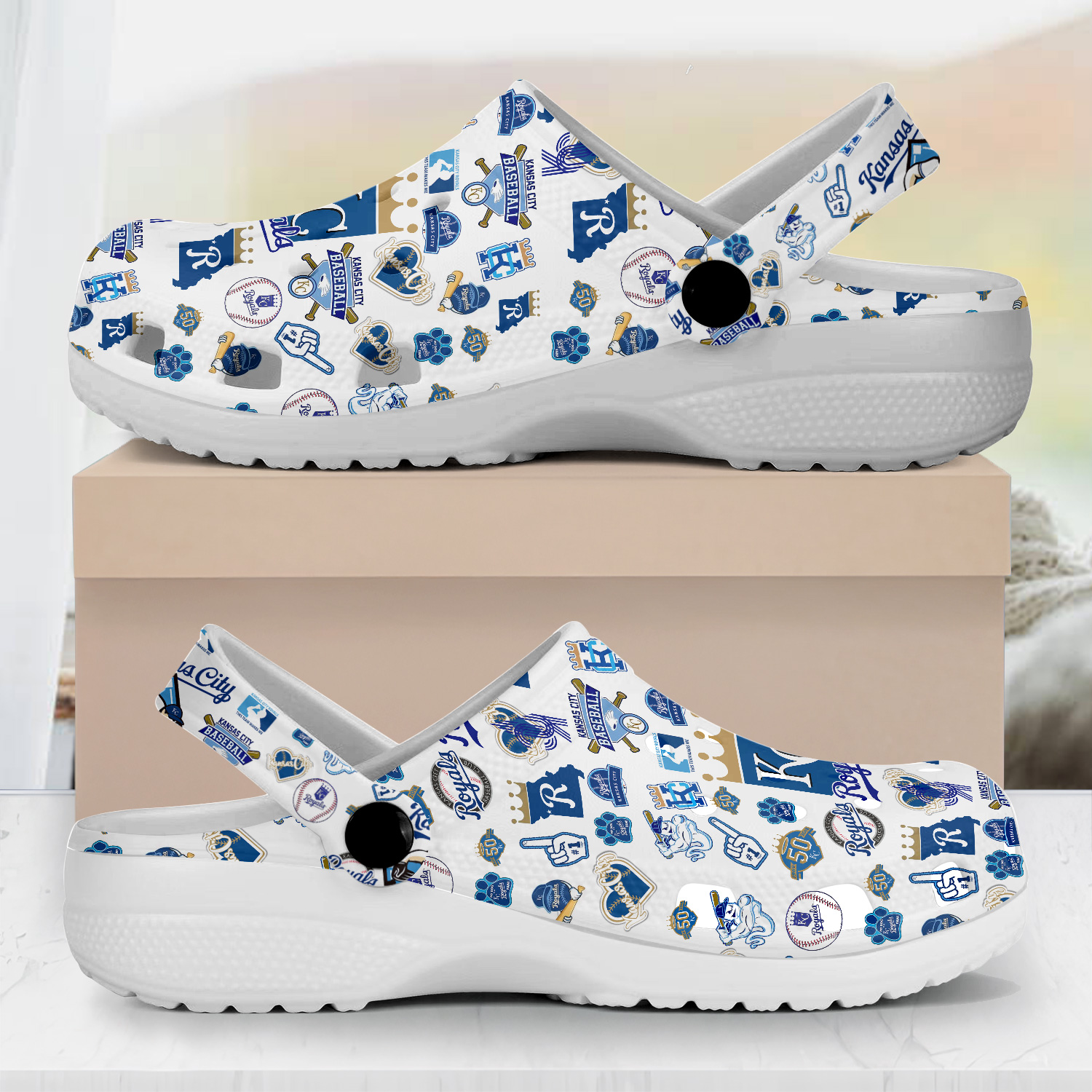 Kansas City Royals MLB Crocs, Kansas City Royals Comfortable For Men Women And Kids 84