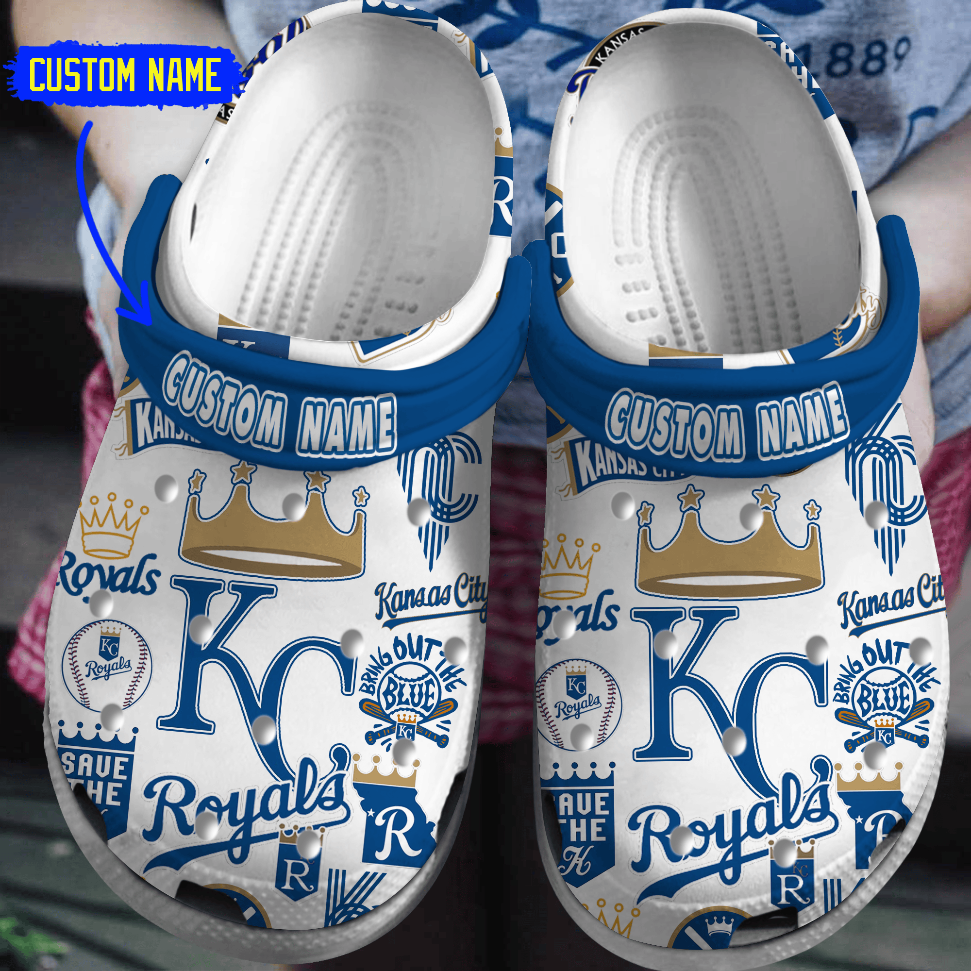Kansas City Royals MLB Crocs, Kansas City Royals Comfortable For Men Women And Kids 41