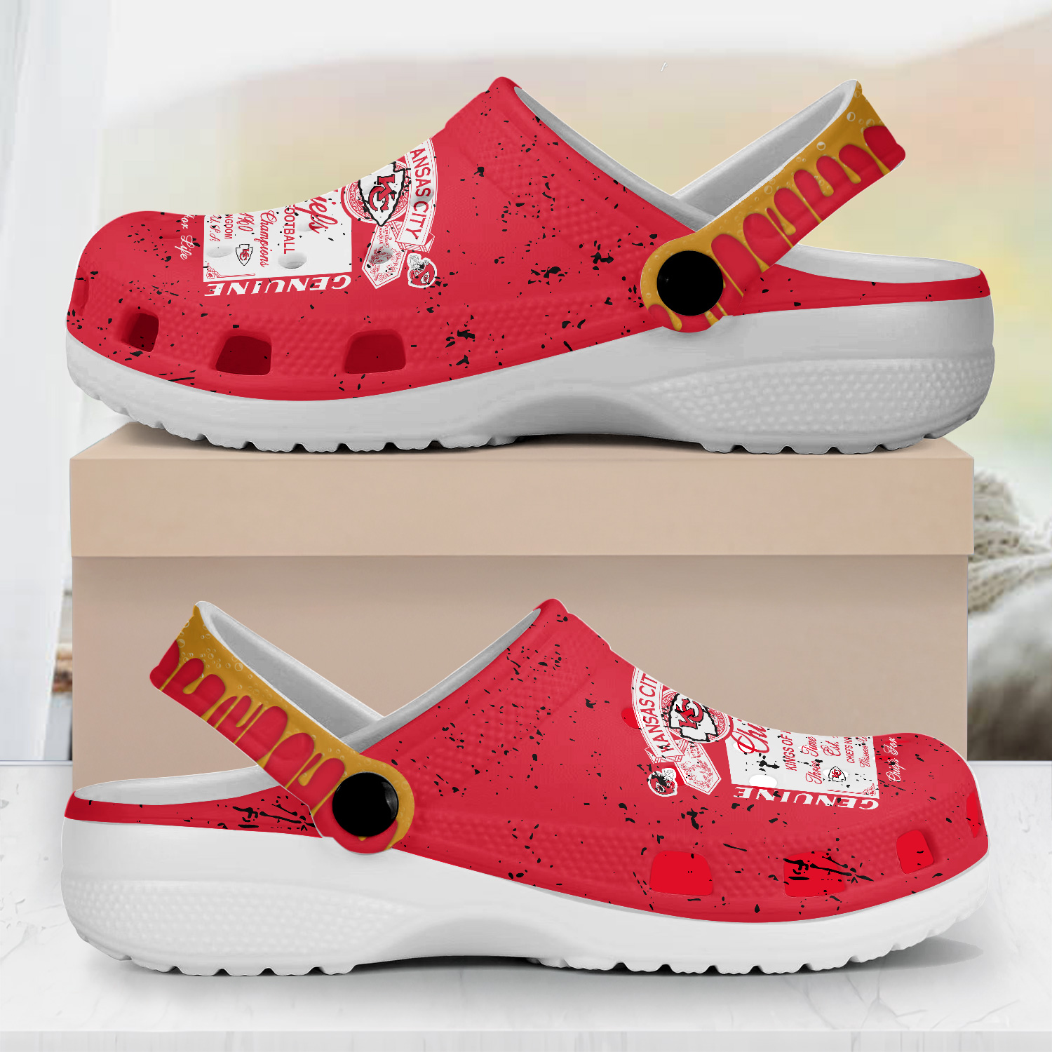 Kansas City Chiefs Nfl Sport Crocs, Kansas City Chiefs Comfortable For Men Women And Kids 56