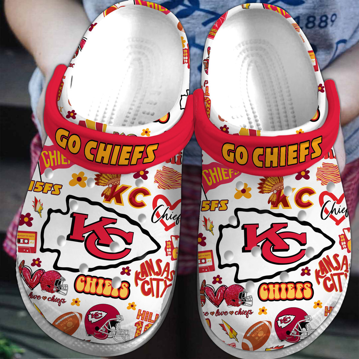 Kansas City Chiefs Nfl Sport Crocs, Kansas City Chiefs Comfortable For Men Women And Kids 2