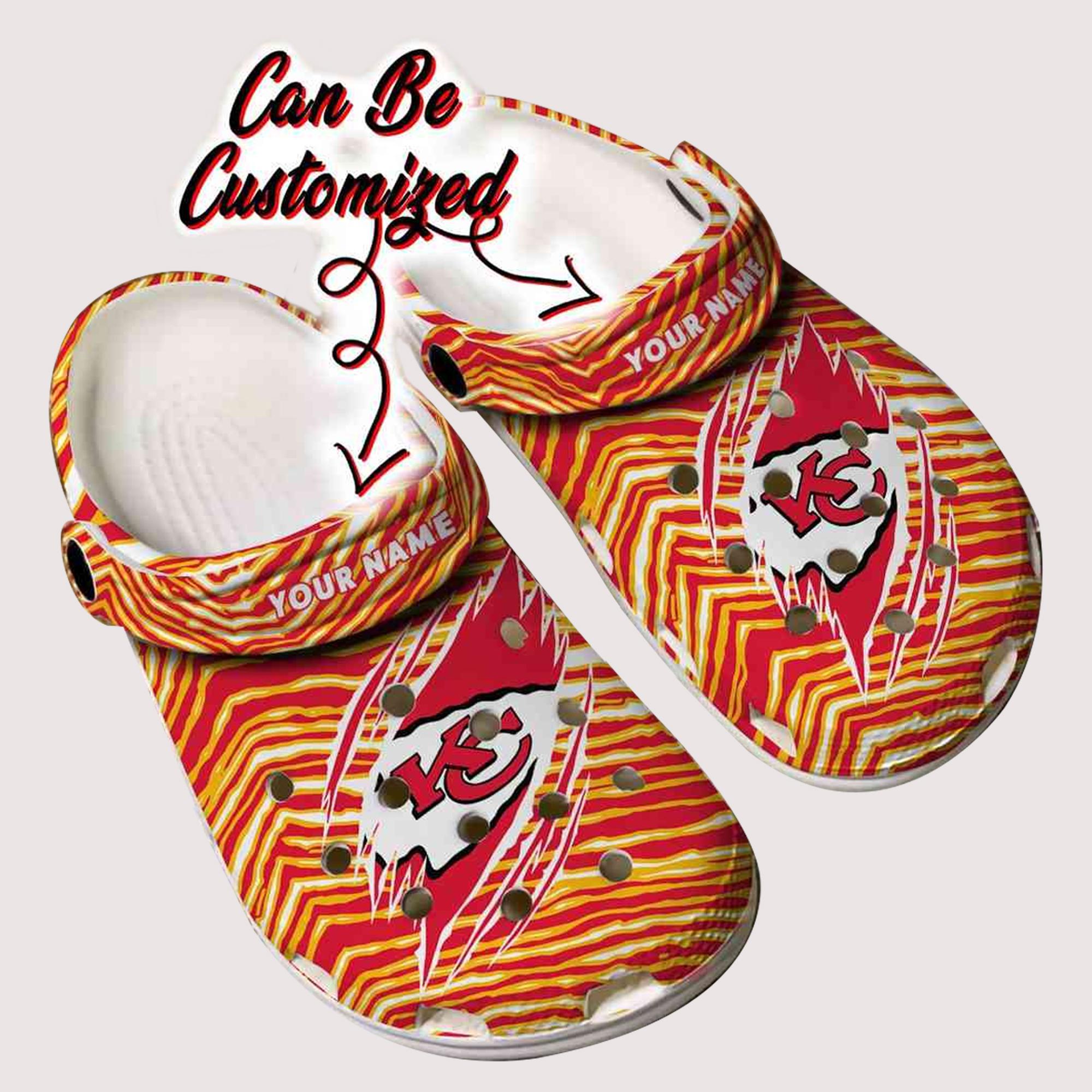 Kansas City Chiefs Nfl Sport Crocs, Kansas City Chiefs Comfortable For Men Women And Kids 95