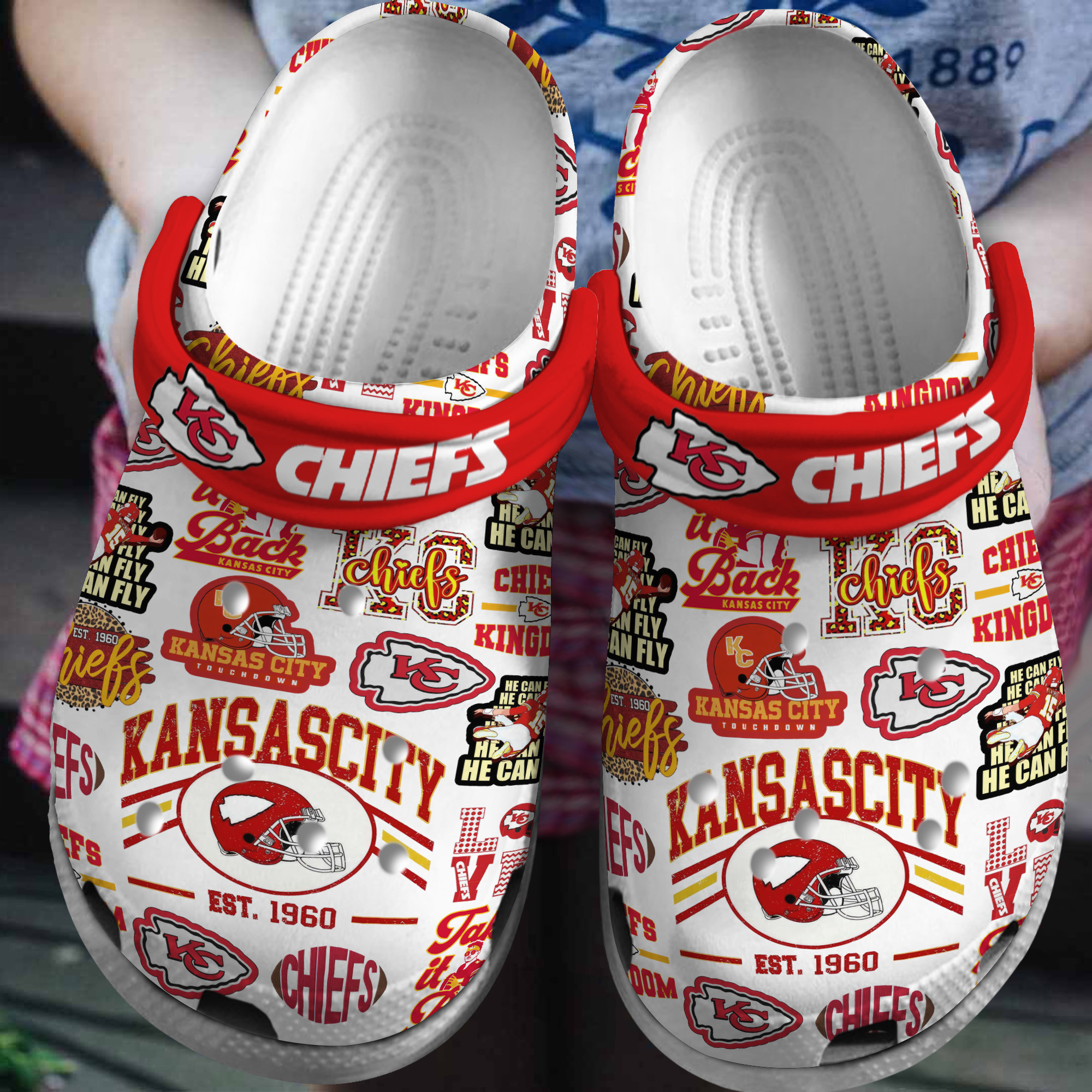 Kansas City Chiefs Nfl Crocs, Kansas City Chiefs Comfortable For Men Women And Kids 30