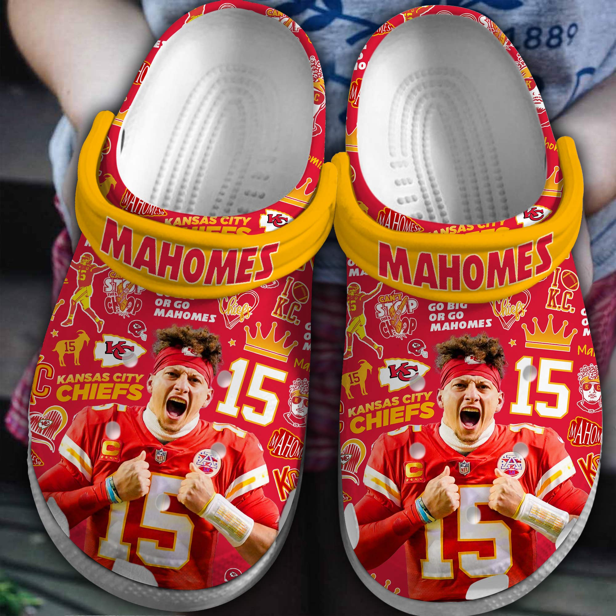 Kansas City Chiefs Nfl Sport Crocs, Kansas City Chiefs Comfortable For Men Women And Kids 15