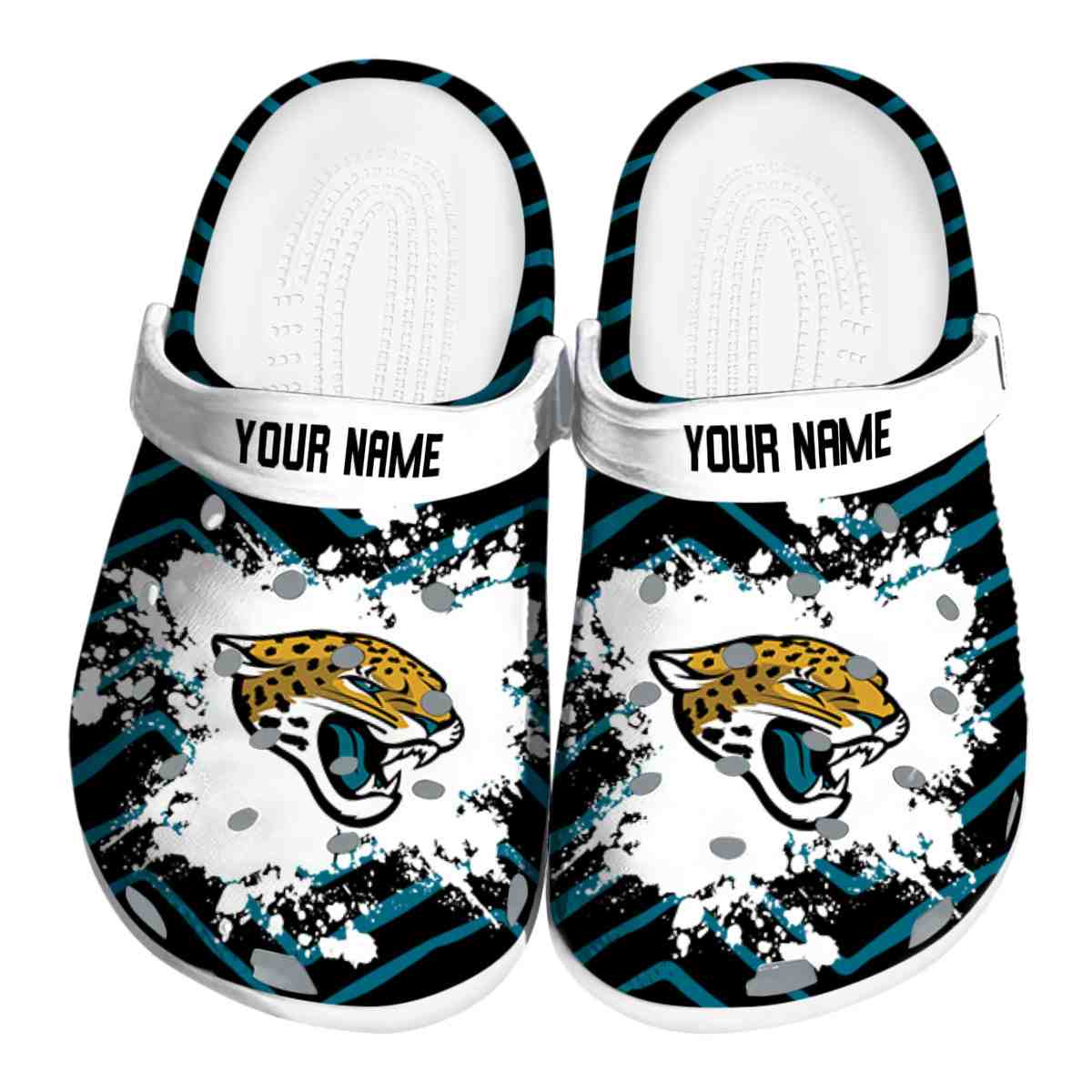 Jacksonville Jaguars Nfl Sport Crocs, Jacksonville Jaguars Comfortable For Men Women And Kids 4