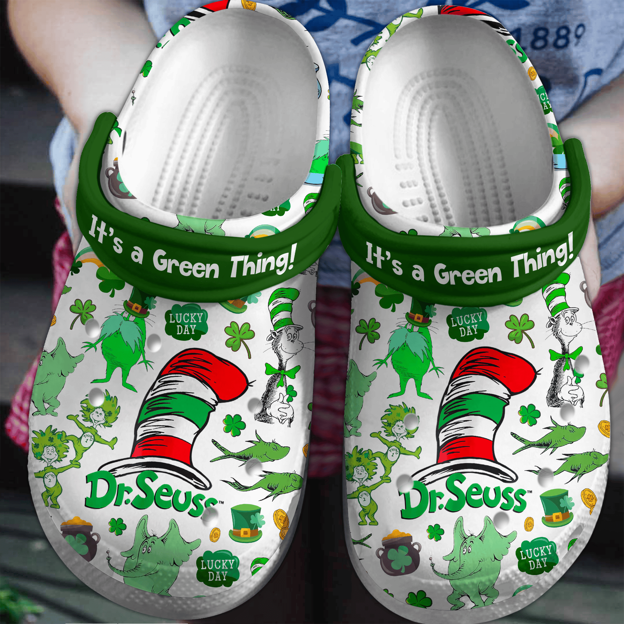 It?S A Green Thing Dr.Seuss Lucky Day Cartoon, It?S A Green Comfortable For Men Women And Kids