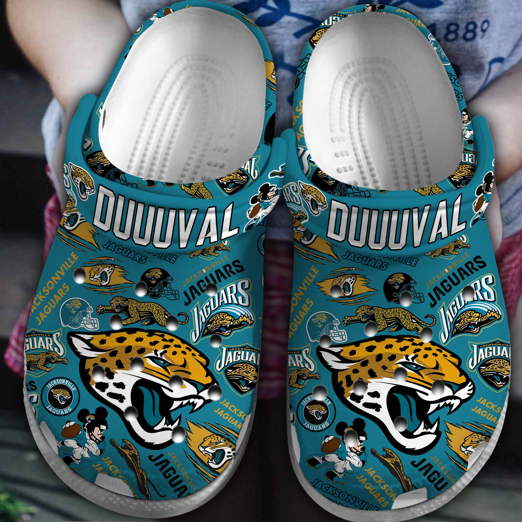 Jacksonville Jaguars Nfl Sport Crocs, Jacksonville Jaguars Comfortable For Men Women And Kids 21