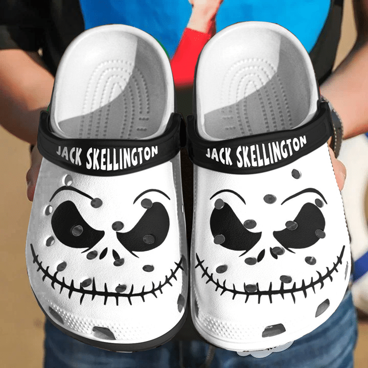 2025 Jack Skellington Cartoon Halloween Custom Name Shoes Crocs