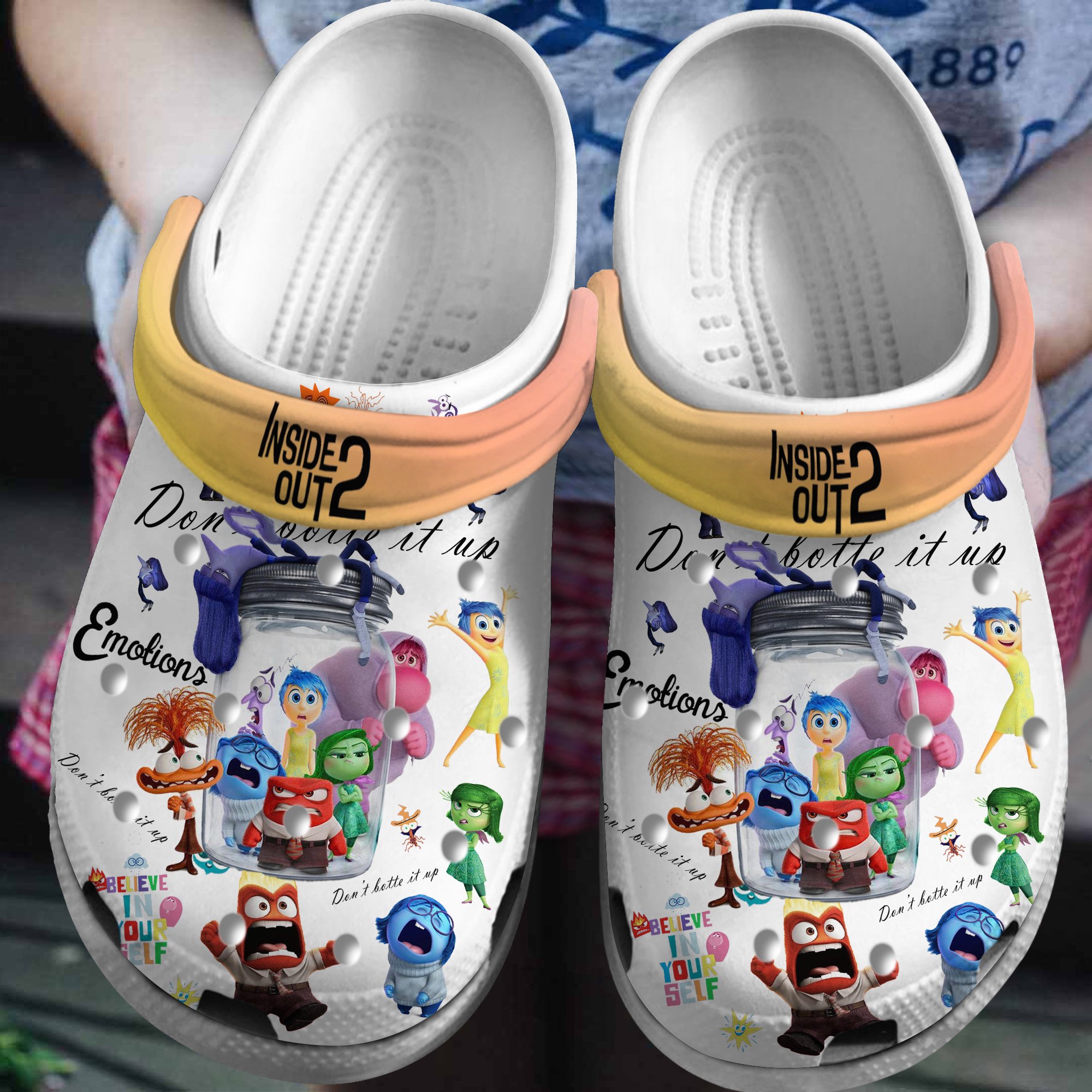 Inside Out Cartoon Crocs, Inside Out Comfortable For Men Women And Kids 31