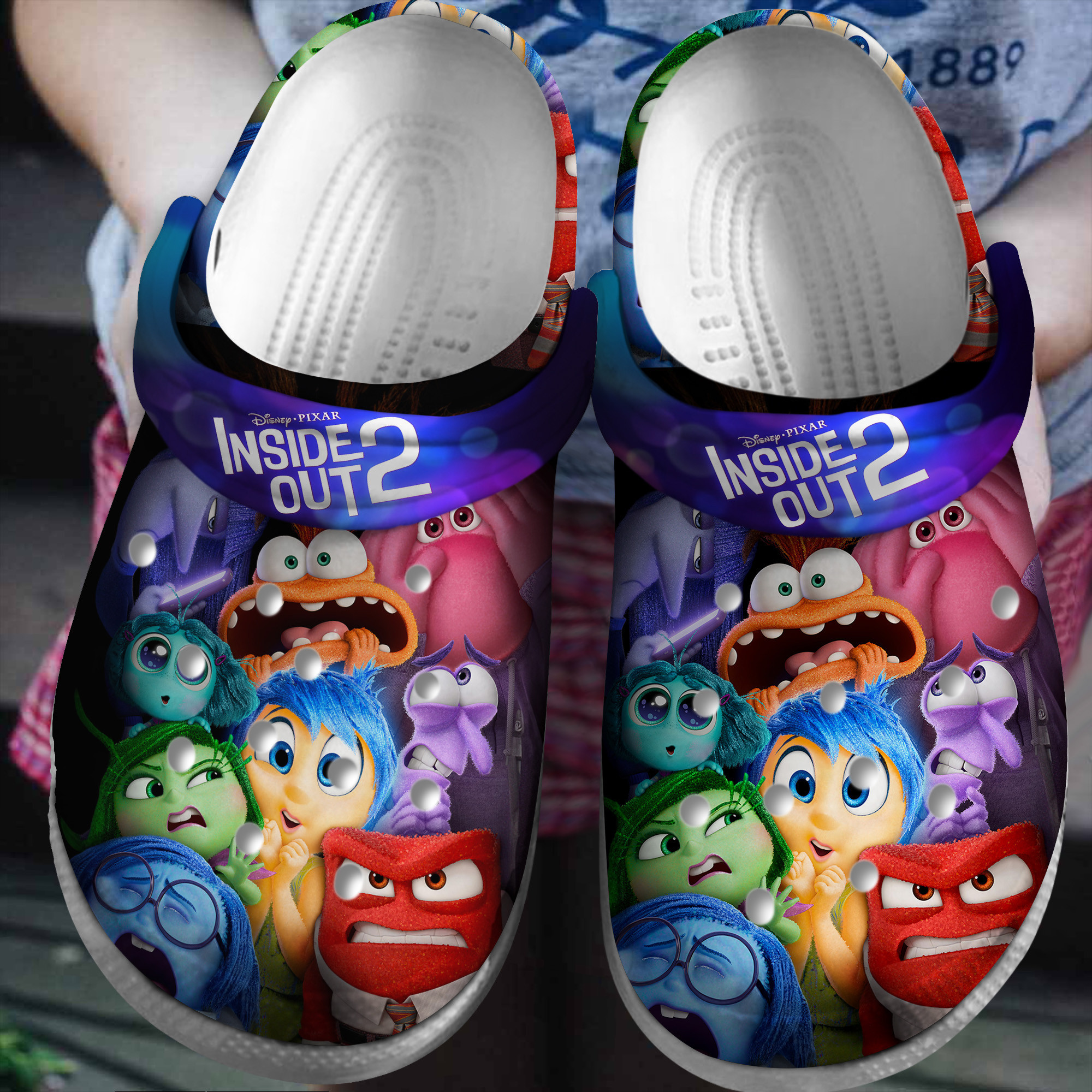 Inside Out 2 Cartoon Crocs, Inside Out Comfortable For Men Women And Kids