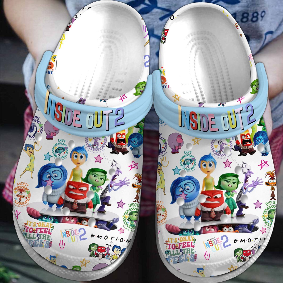 Inside Out Cartoon Crocs, Inside Out Comfortable For Men Women And Kids 32