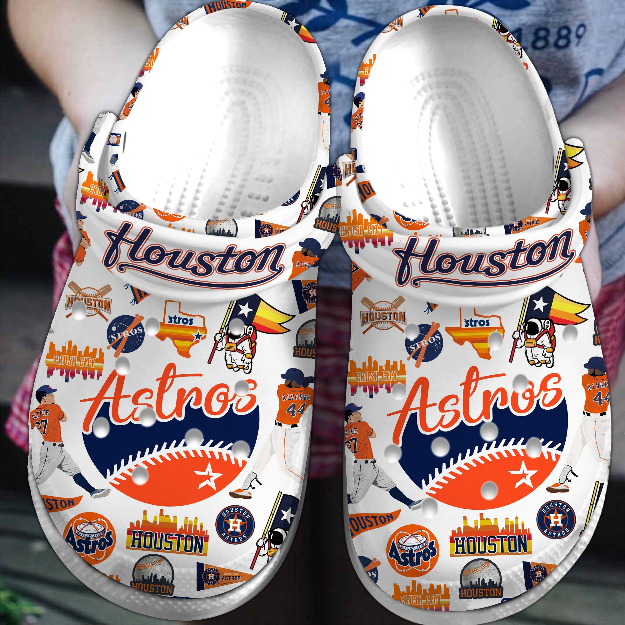 Houston Astros MLB Crocs, Houston Astros Comfortable For Men Women And Kids 93