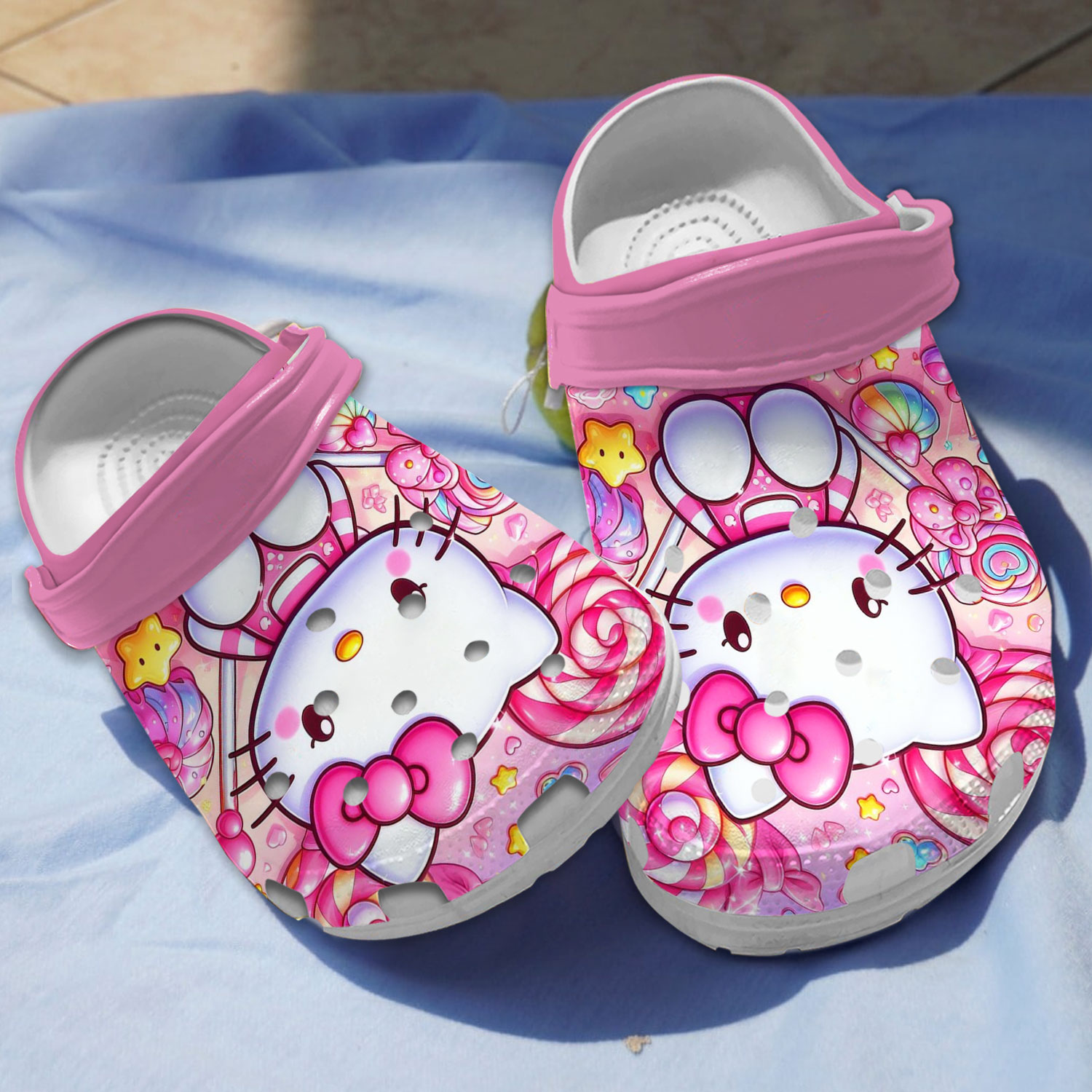 Hello Kitty Cartoon Crocs, Hello Kitty Comfortable For Men Women And Kids 23