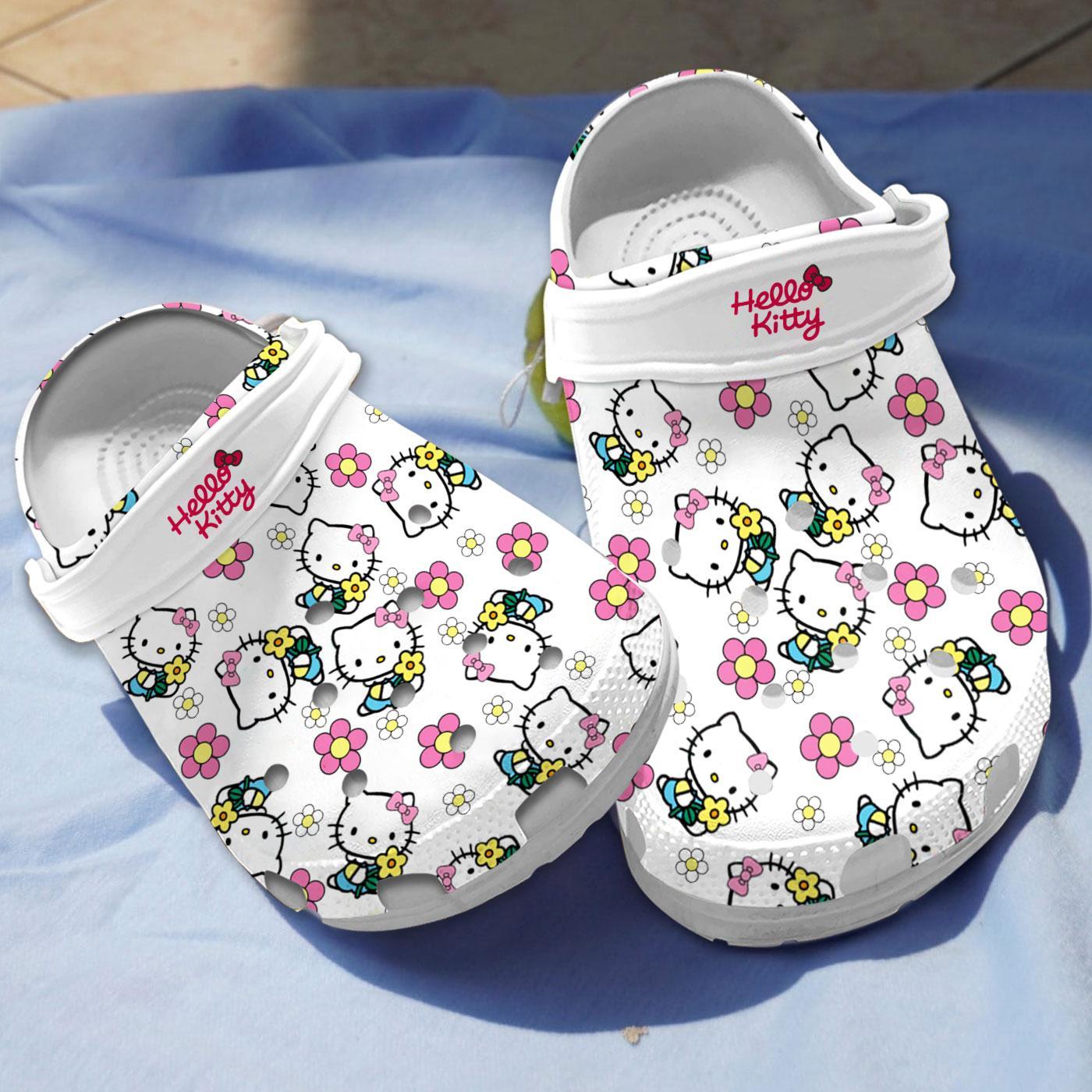 Hello Kitty Cartoon Crocs, Hello Kitty Comfortable For Men Women And Kids 19