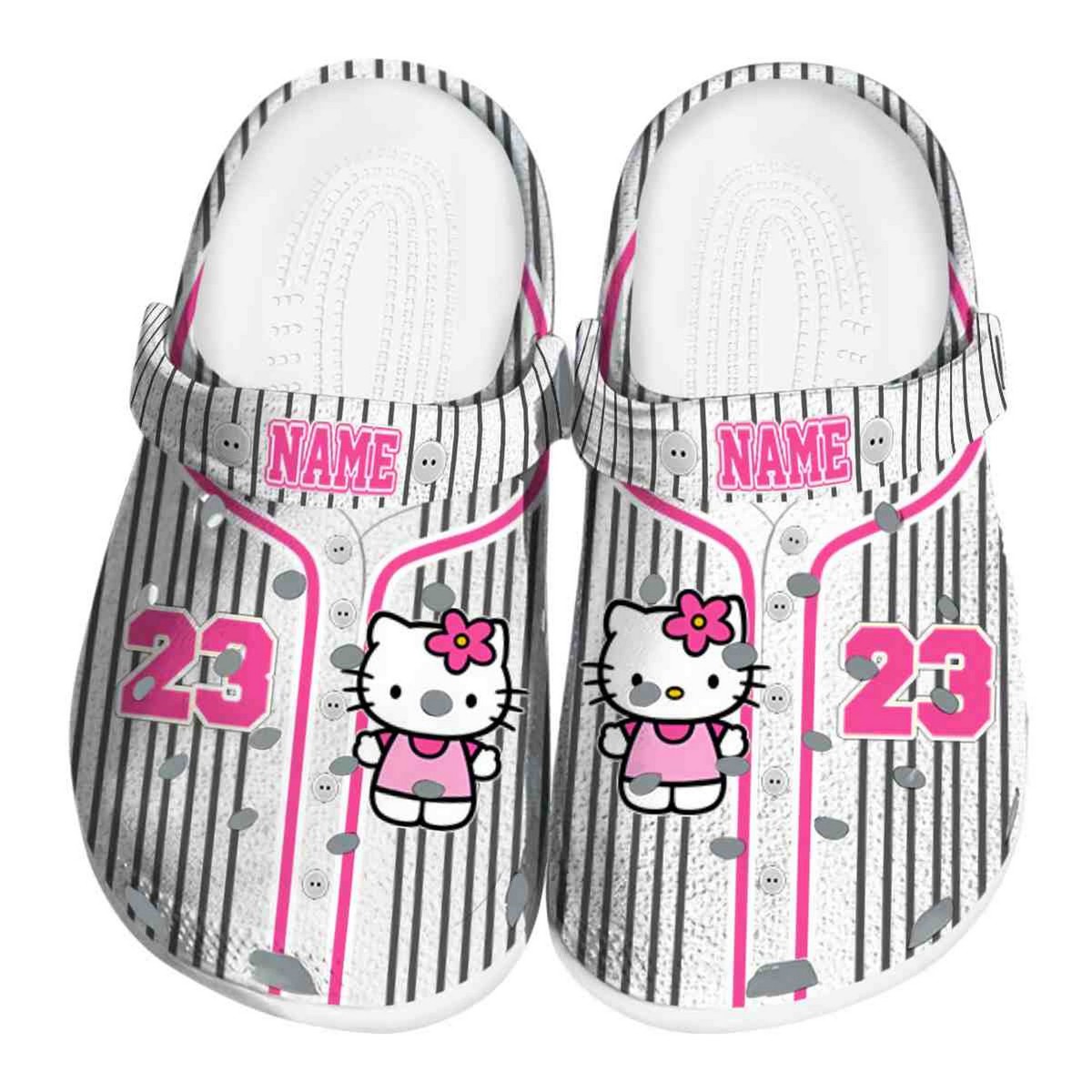 Hello Kitty Cartoon Crocs, Hello Kitty Comfortable For Men Women And Kids 39