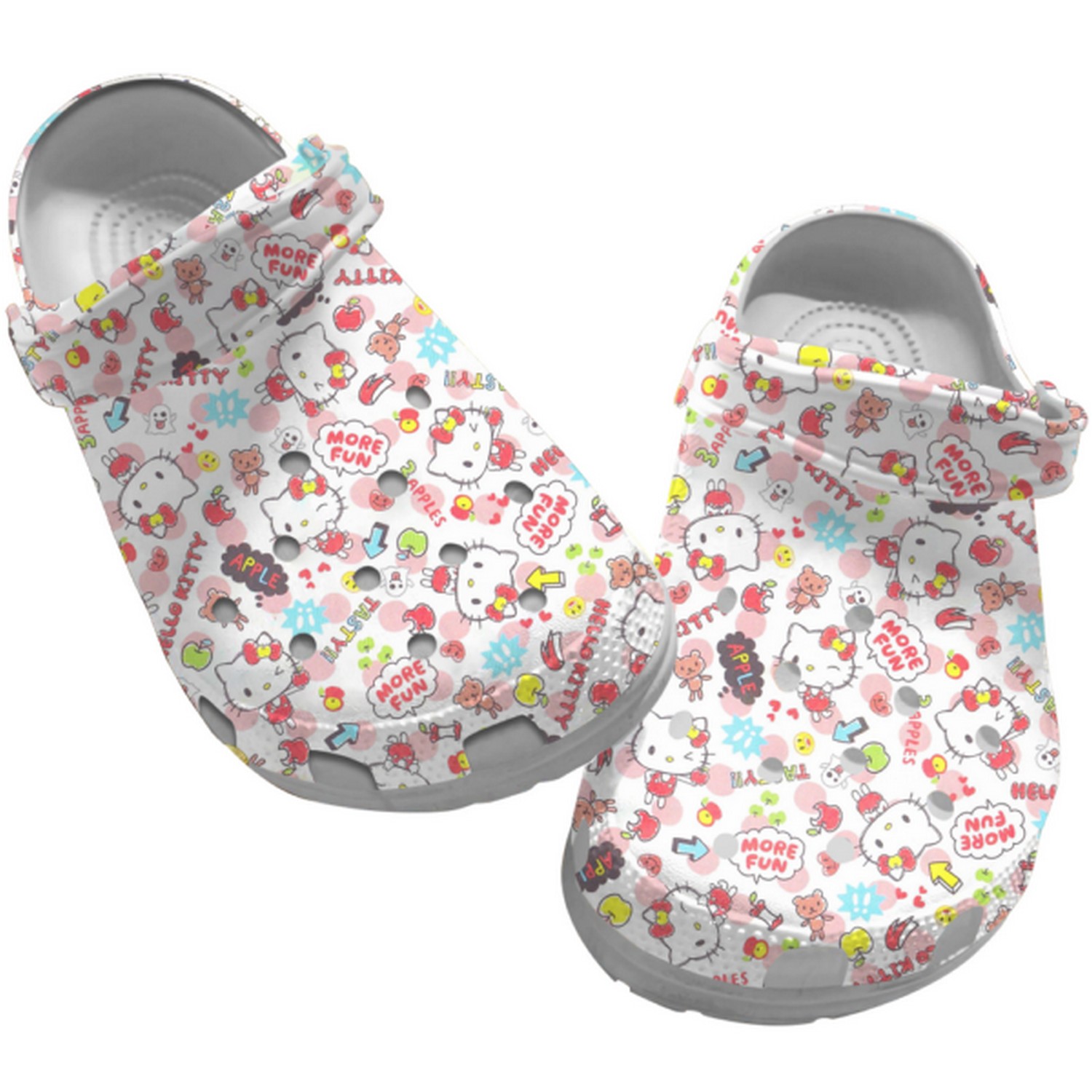 Hello Kitty Cartoon Crocs, Hello Kitty Comfortable For Men Women And Kids 36