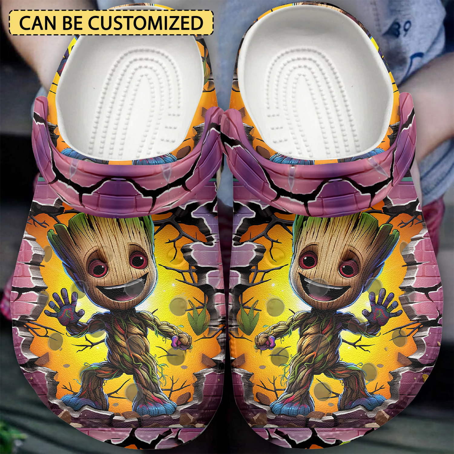 Groot Cartoon Crocs, Groot Comfortable For Men Women And Kids 75
