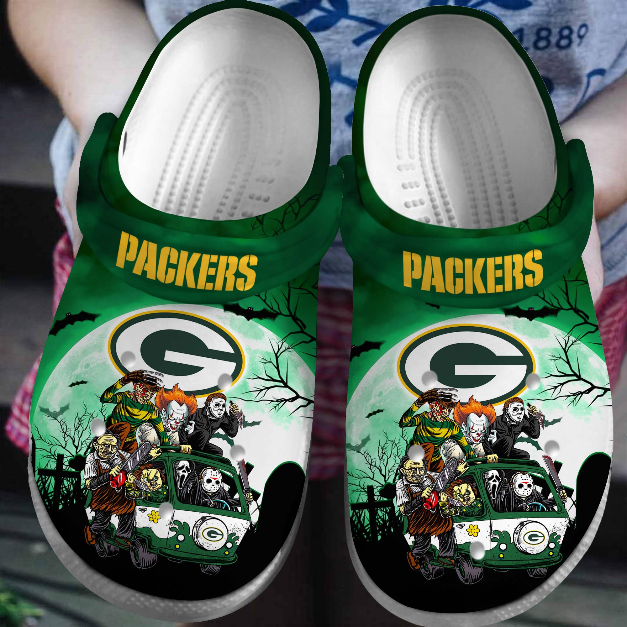 Green Bay Packers Nfl Sport Crocs, Green Bay Packers Comfortable For Men Women And Kids 24