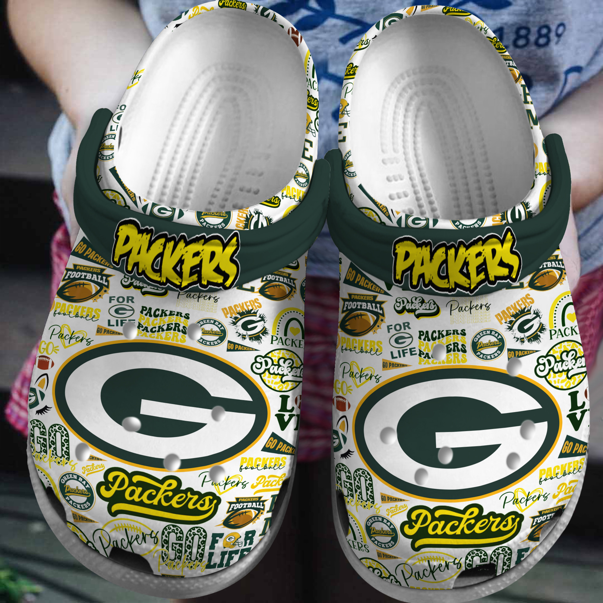 Green Bay Packers Nfl Sport Crocs, Green Bay Packers Comfortable For Men Women And Kids 31