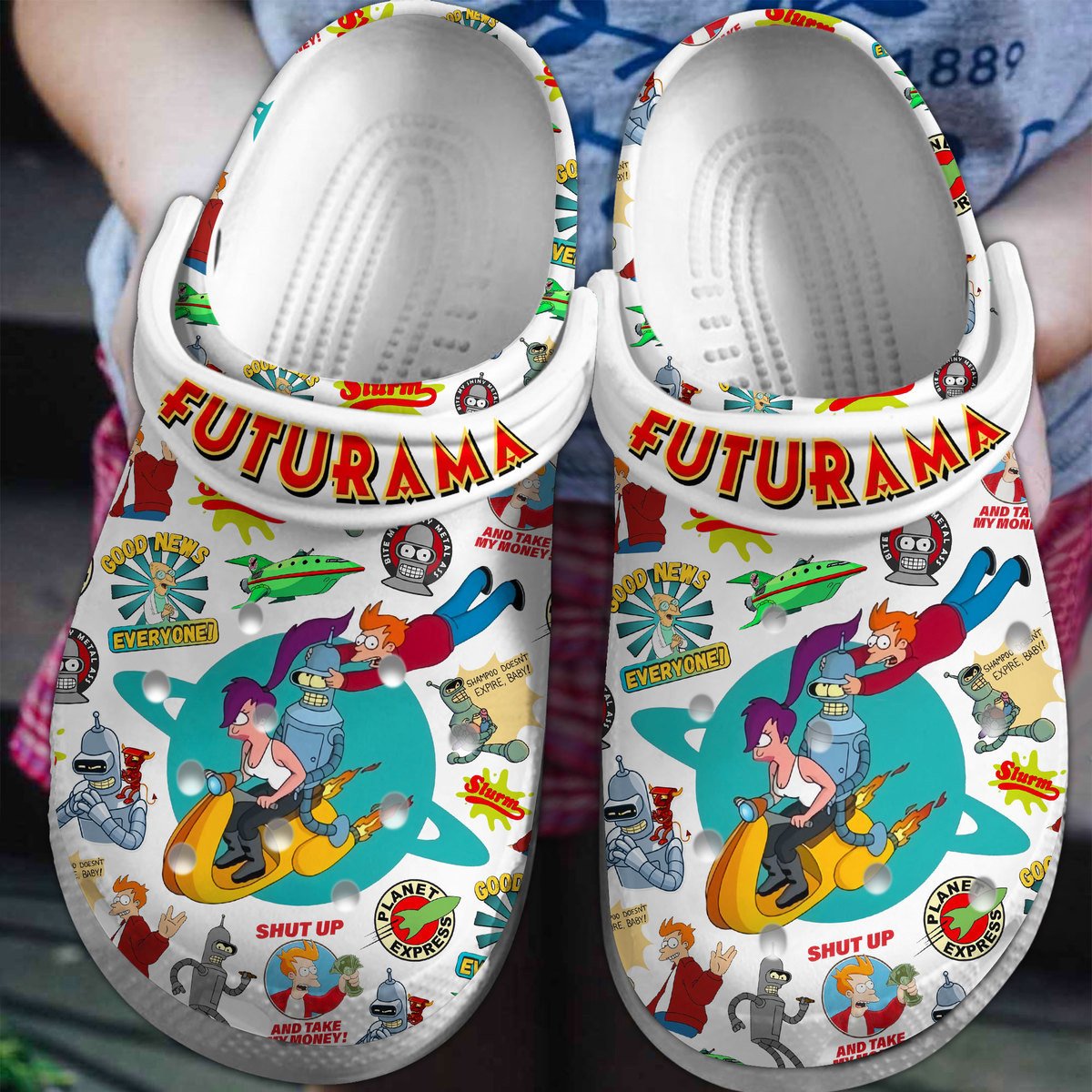 Futurama Cartoon Crocs, Futurama Comfortable For Men Women And Kids 57