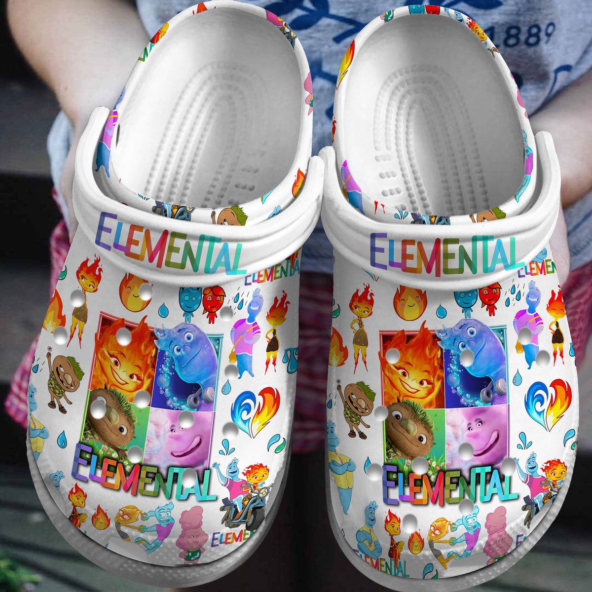 Elemental Cartoon Crocs, Elemental Comfortable For Men Women And Kids 47