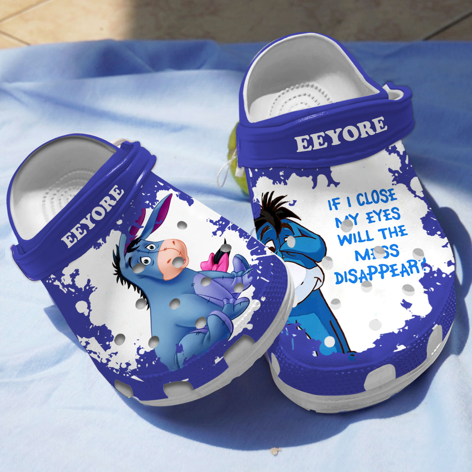 Eeyore Winnie The Pooh Cartoon Crocs, Eeyore Winnie Comfortable For Men Women And Kids 55
