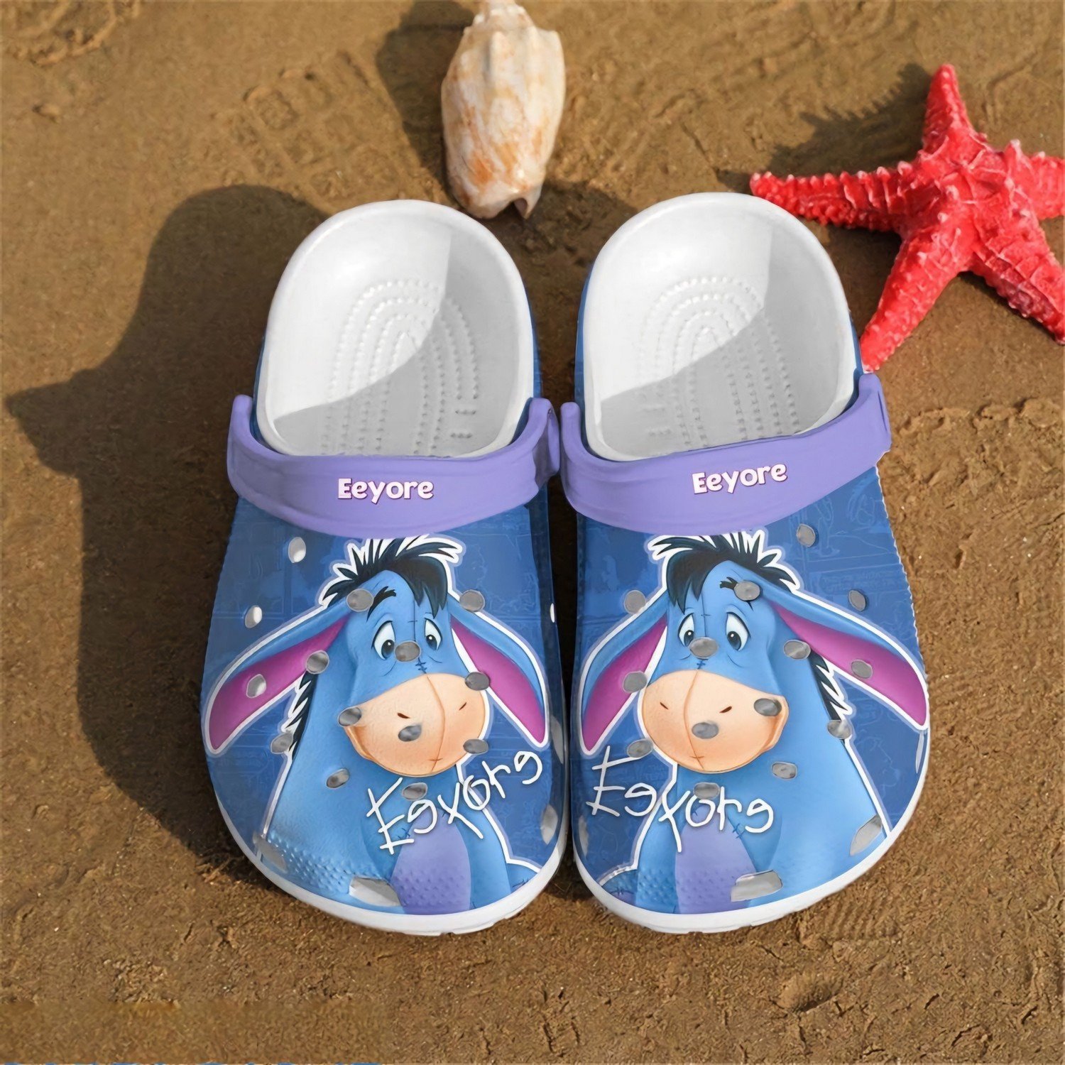 Eeyore Winnie The Pooh Cartoon Crocs, Eeyore Winnie Comfortable For Men Women And Kids 52