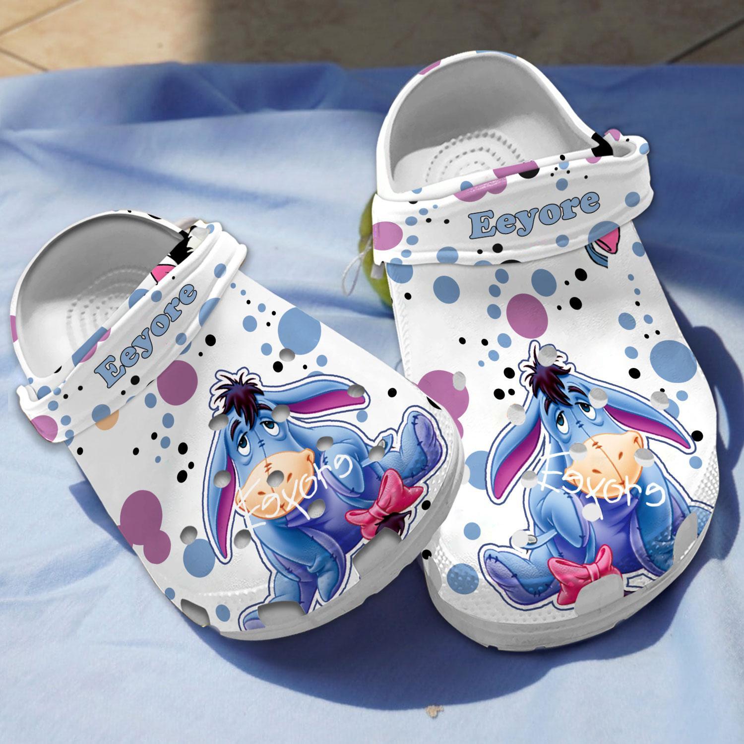 Eeyore Winnie The Pooh Cartoon Crocs, Eeyore Winnie Comfortable For Men Women And Kids 59