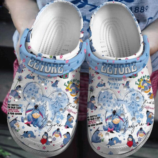 Eeyore Winnie The Pooh Cartoon Crocs, Eeyore Winnie Comfortable For Men Women And Kids 61