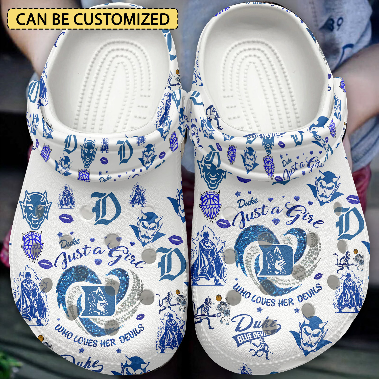 Duke Blue Devils 2025 NCAA Sport Crocs, Duke Blue Devils For Men Women And Kids 3