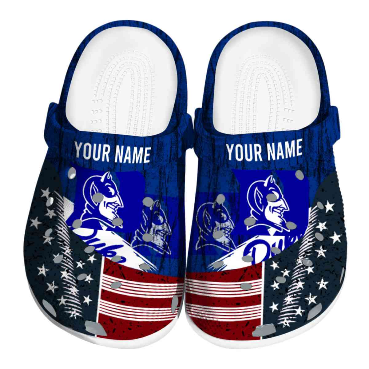 Duke Blue Devils 2025 NCAA Sport Crocs, Duke Blue Devils For Men Women And Kids 28