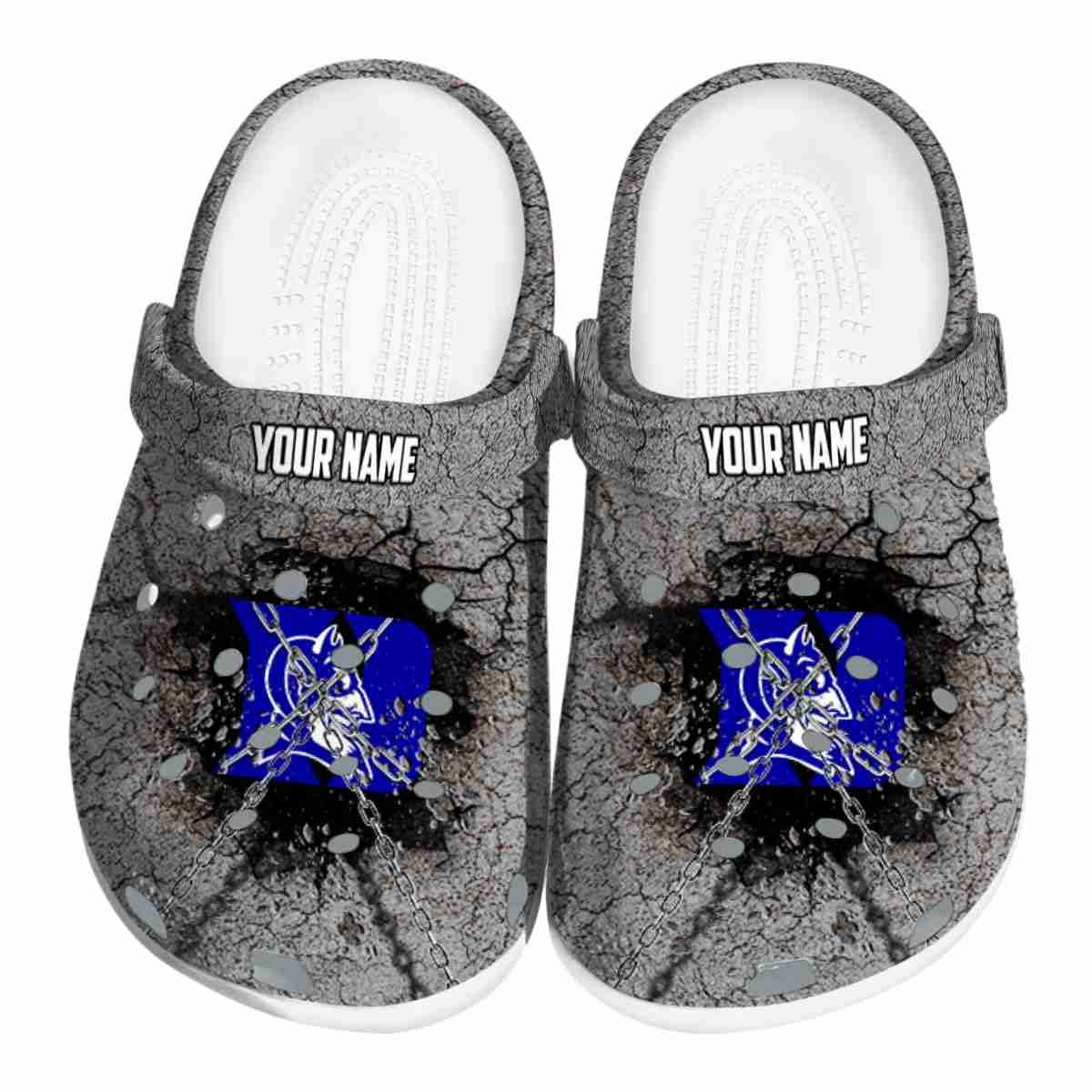 Duke Blue Devils 2025 NCAA Sport Crocs, Duke Blue Devils For Men Women And Kids 27