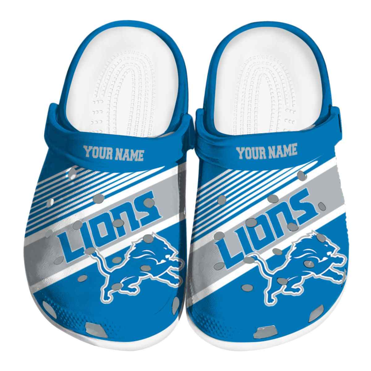 Detroit Lions Nfl Sport Crocs, Detroit Lions Comfortable For Men Women And Kids 49