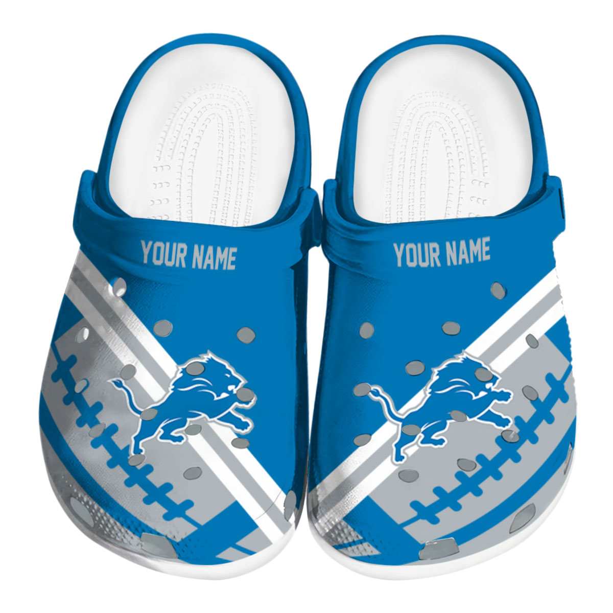 Detroit Lions Nfl Sport Crocs, Detroit Lions Comfortable For Men Women And Kids 69