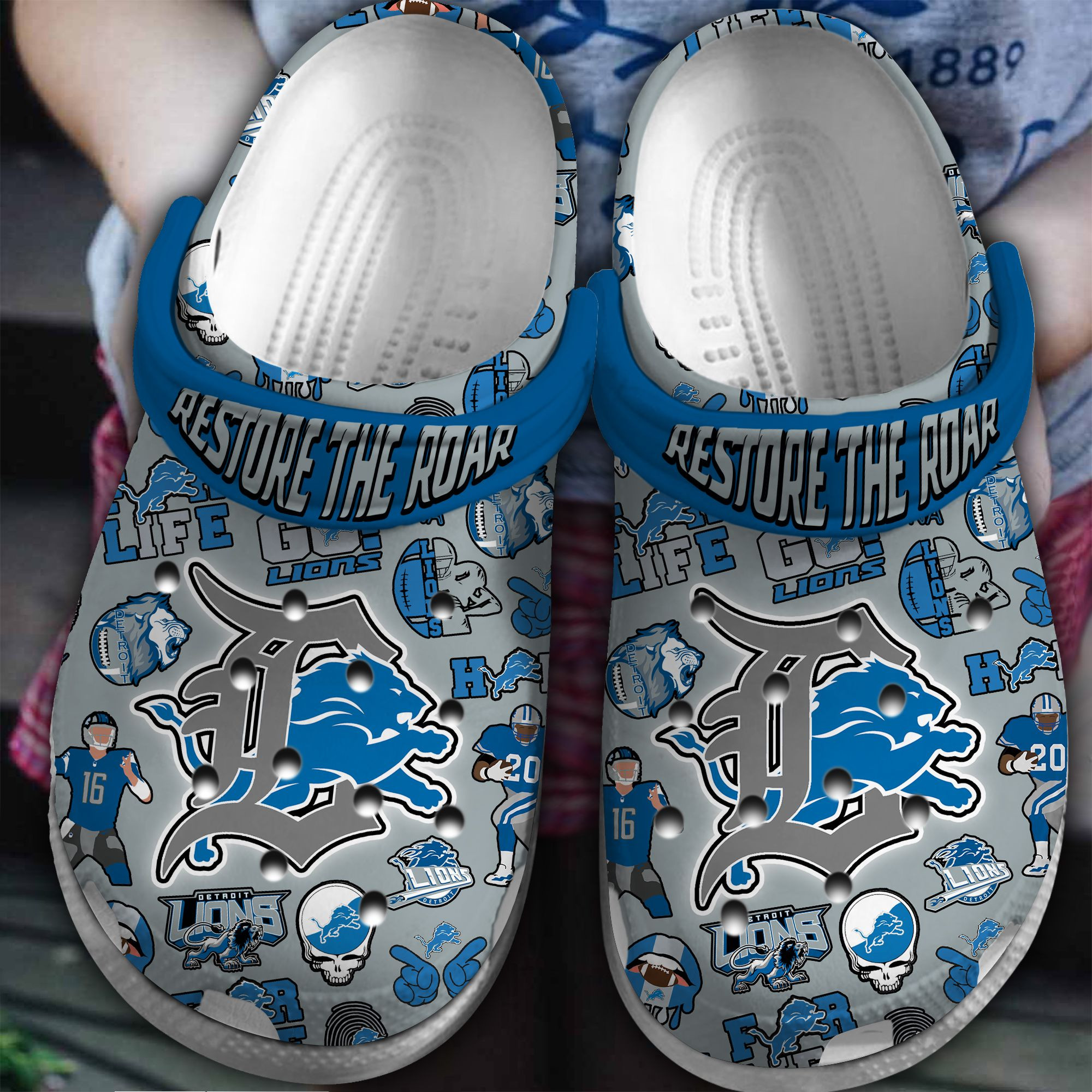 Detroit Lions Nfl Sport Crocs, Detroit Lions Comfortable For Men Women And Kids 65