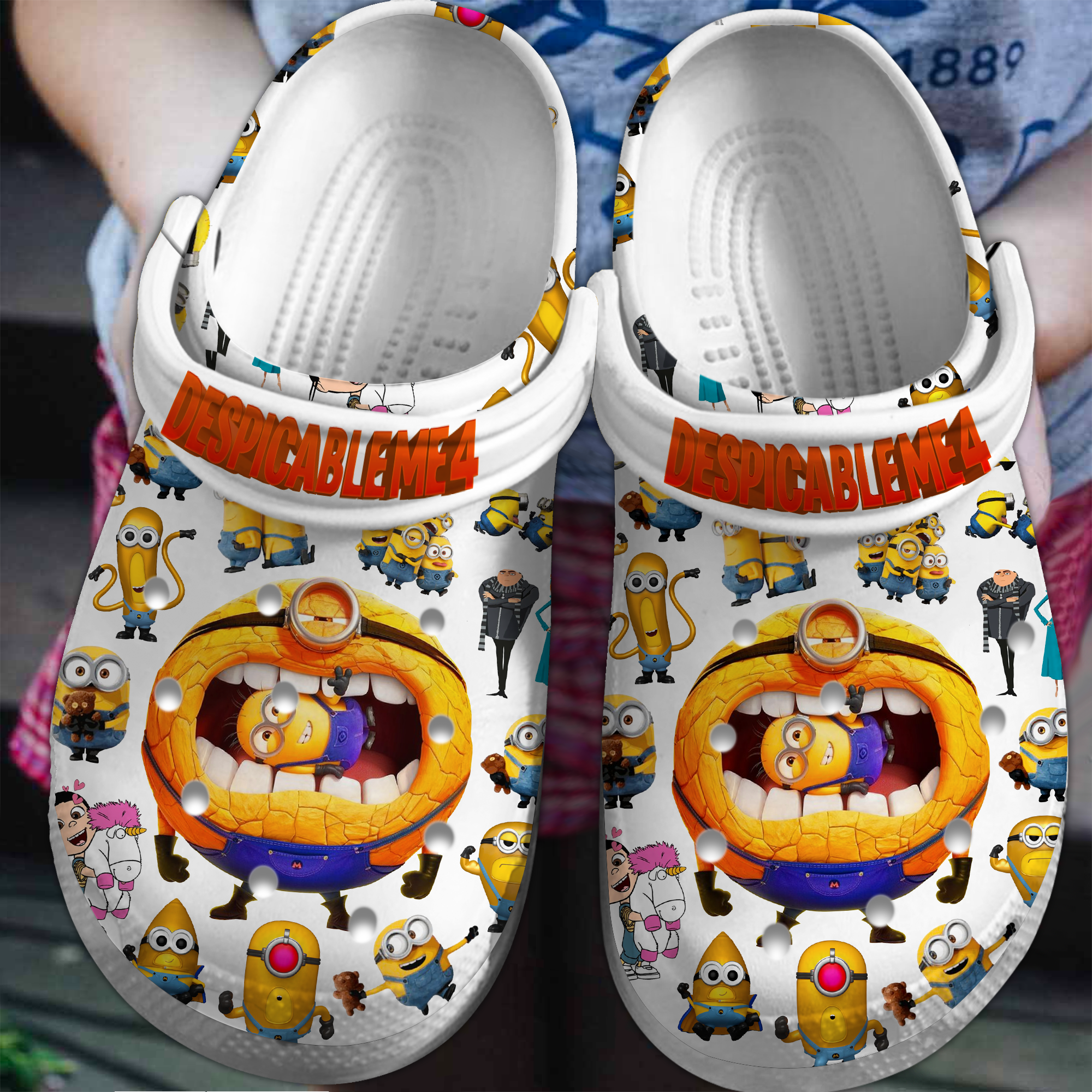 Despicable Me 4 Minions Cartoon Crocs, Despicable Me Comfortable For Men Women And Kids 92
